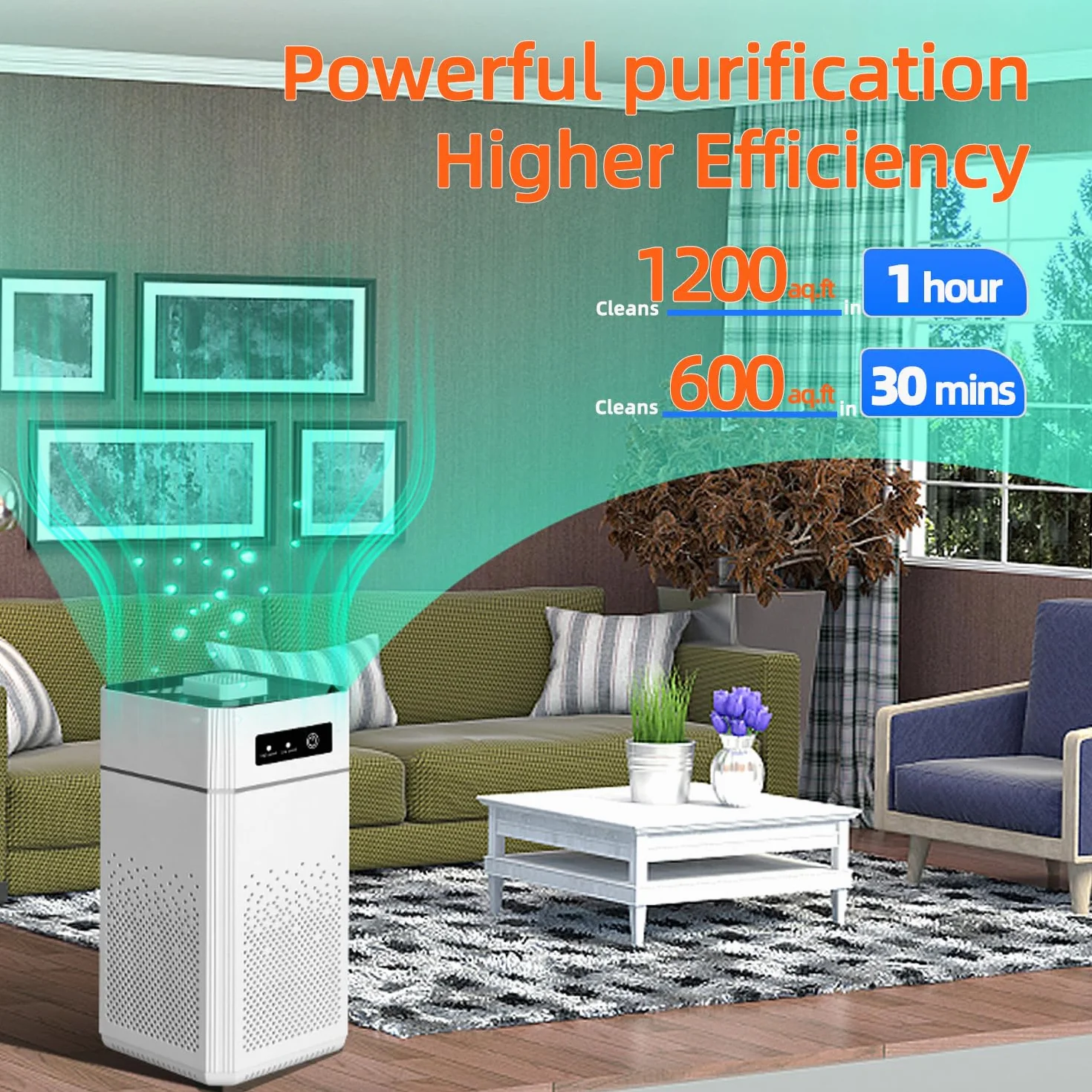 Oczyszczacz powietrza do sypialni, oczyszczacz powietrza HEPA z funkcją aromaterapii, dla zwierząt domowych, pyłków, sierści włosów, 20 dB, oczyszczacz powietrza, do biura, salonu