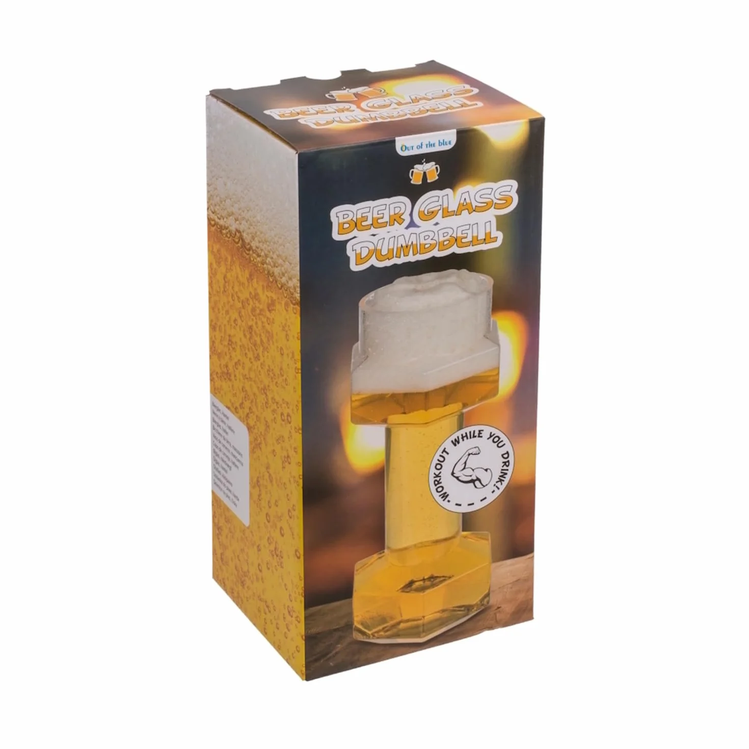 Out of the blue XXL kufel w kształcie hantla o pojemności ok. 700 ml - kufel do piwa w kształcie humbku