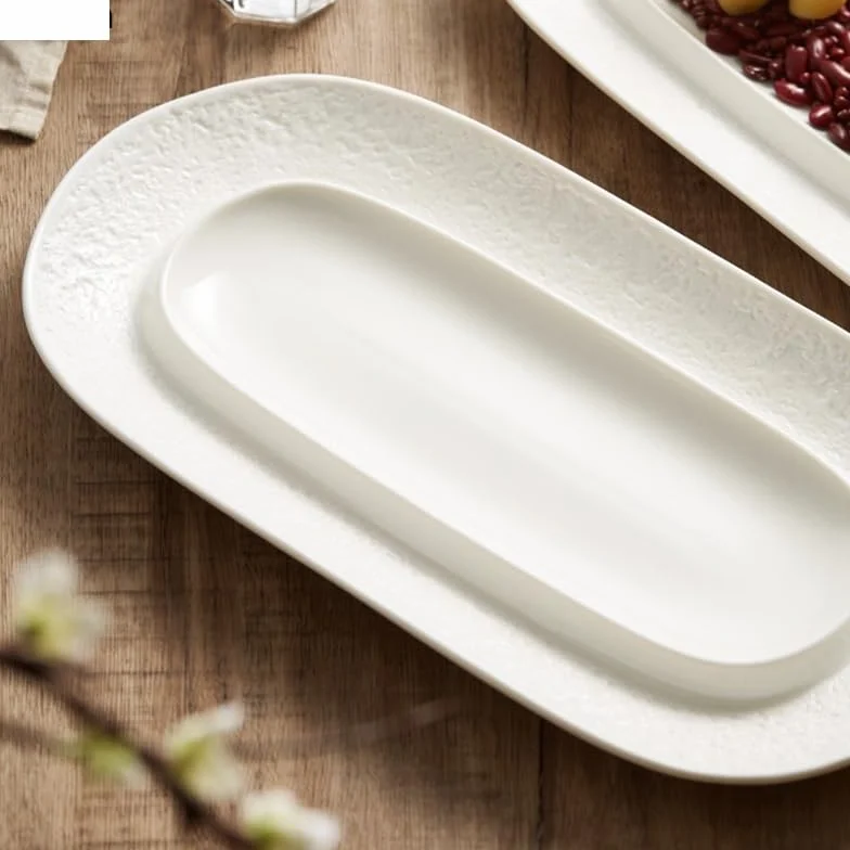 Talerz obiadowy Talerze kuchenne Naczynia Ceramiczne Sashimi Talerze sushi Makarony Talerze do steków Naczynia do gotowania Kreatywne Restauracja Owalne Naczynia stołowe Przekąski Desery Naczynia Tal