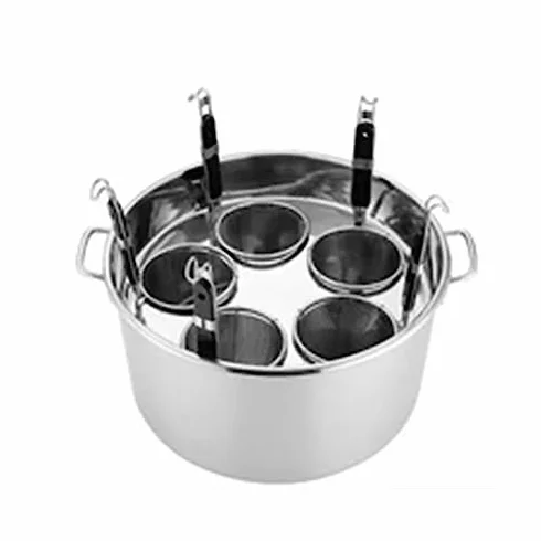 garnek do makaronu ze stali nierdzewnej z wkładkami, garnek kuchenny z przegrodą i sitkiem durszlakowym, wytrzymały garnek indukcyjny, indukcyjny, ceramiczny, szklany i halogenowy