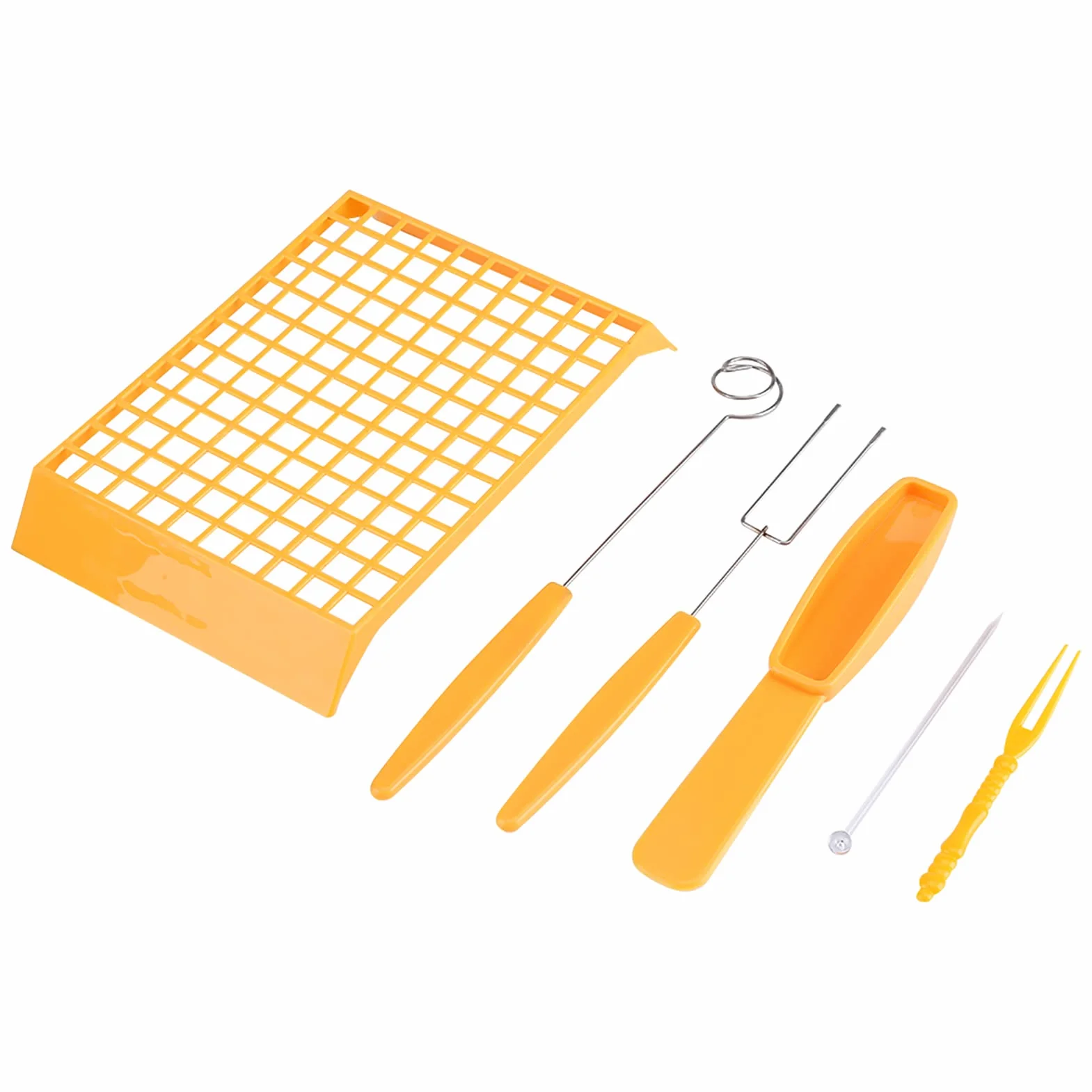 Zestaw do wytapiania czekolady, fondue, elektryczna maszyna do topienia sosów karmelowych, marshmallows, serów DIY, cukierków, z zestawem akcesoriów na noclegi, urodziny, dla kobiet i dzieci (żółty)