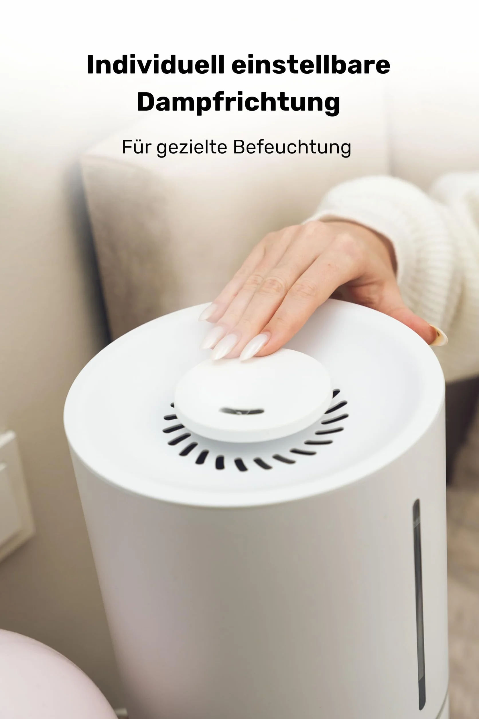 L4 nawilżacz powietrza – zbiornik na wodę 4,5 l, czas pracy do 35 h, cicha praca < 38 dB, moc 280 ml/h, technologia ultradźwiękowa do pomieszczeń do 30㎡ – idealny do sypialni, biura i domu