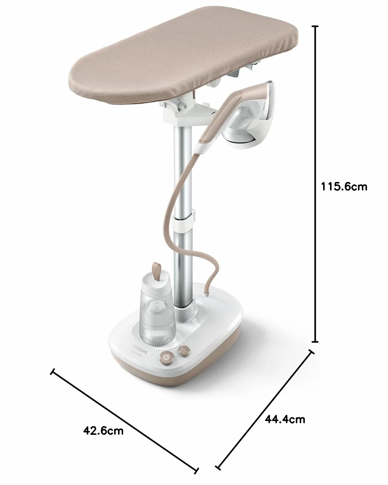 Philips Urządzenie do prasowania All-in-One z Serii 6000 - Deska o wielu kątach nachylenia, Technologia Brak Przypaleń, Moc 1800W, Zabija Do 99,9% bakterii i roztoczy* (AIS6010/10)