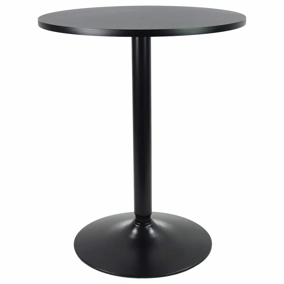 KKTONER Okrągły stół barowy 60 cm blat do baru koktajlowego pubu kawy herbaty jadalni bistro stół zewnętrzny (74 cm wys.)