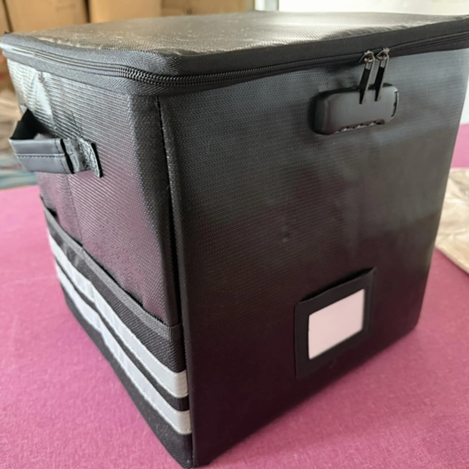 Przechowywanie Albumów Winylowych Ognioodporne i wodoodporne, duża | Ognioodporny Wodoodporny Wytrzymały Organizer Na Ponad 150 Płyt Winylowych 30 Cm Uchwyt Organizer Torba Akcesoria Gra