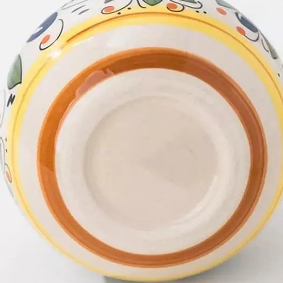Generic Ceramiczny olej z oliwek, 500 ml, ręcznie malowana, z dziobkiem ze stali nierdzewnej, do olejów, sosów, octu
