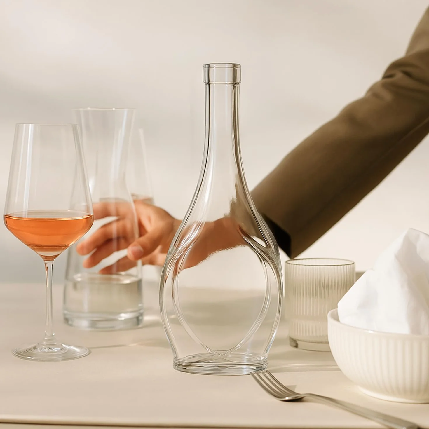 Szklane butelki 500 ml – butelki na wino puste 5 sztuk – szklana butelka z korkiem – butelka szklana Icona – butelki do napełniania