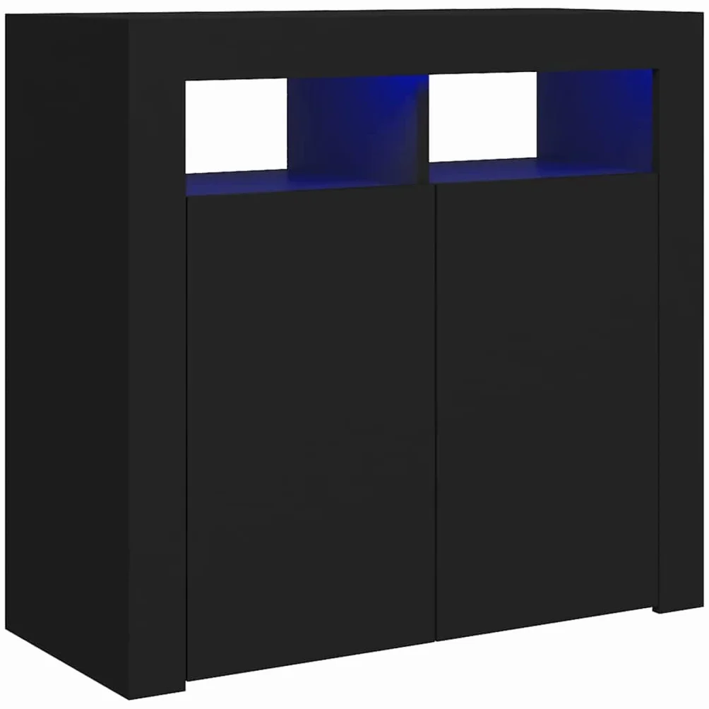 vidaXL Szafka z oświetleniem LED, biała, 115,5 x 30 x 75 cm