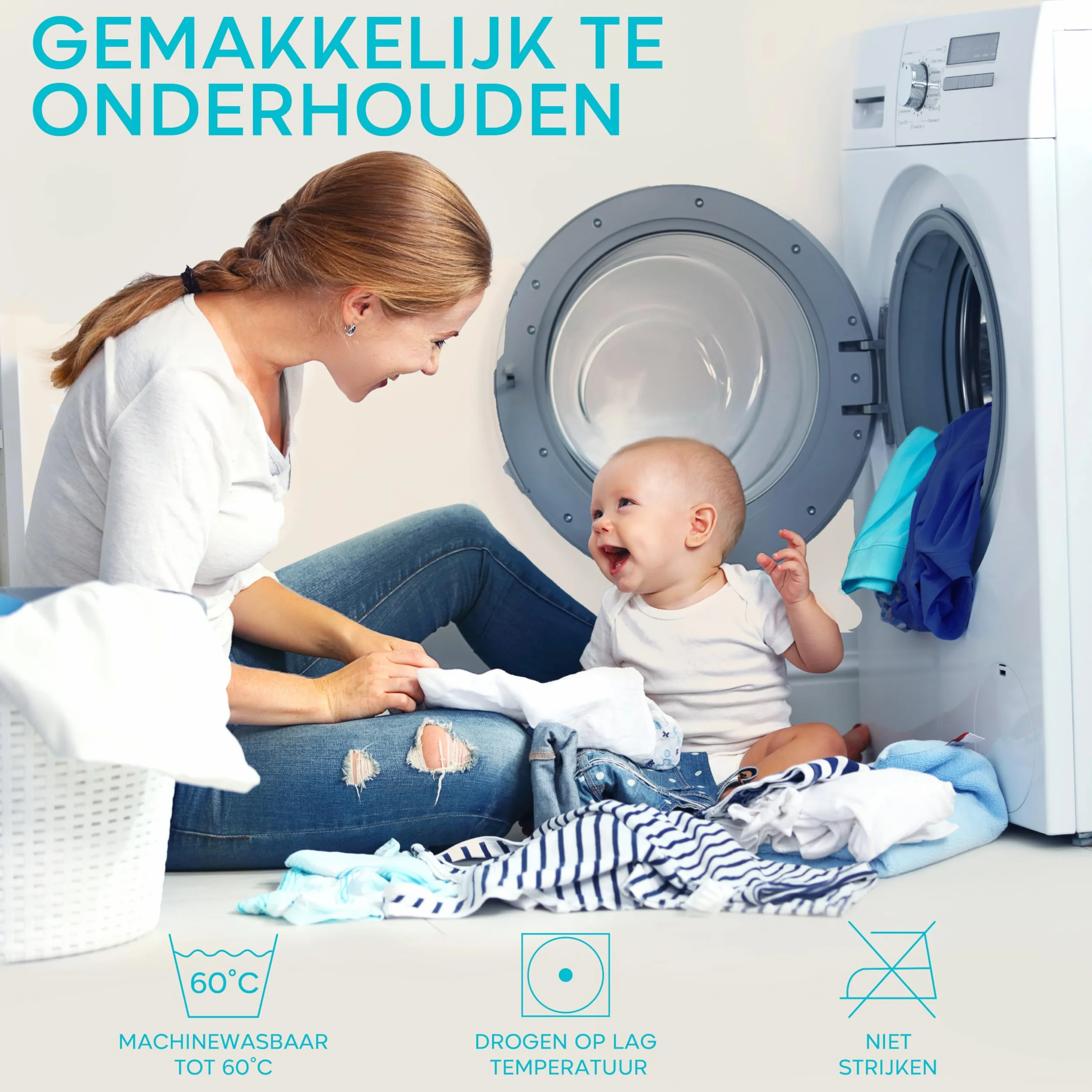 Certyfikowany przez Oeko TEX wodoodporny ochraniacz na materac 160x200 marki Twinzen - Alese 160x200 cm z oddychającej bawełny z 4 elastycznymi narożnikami