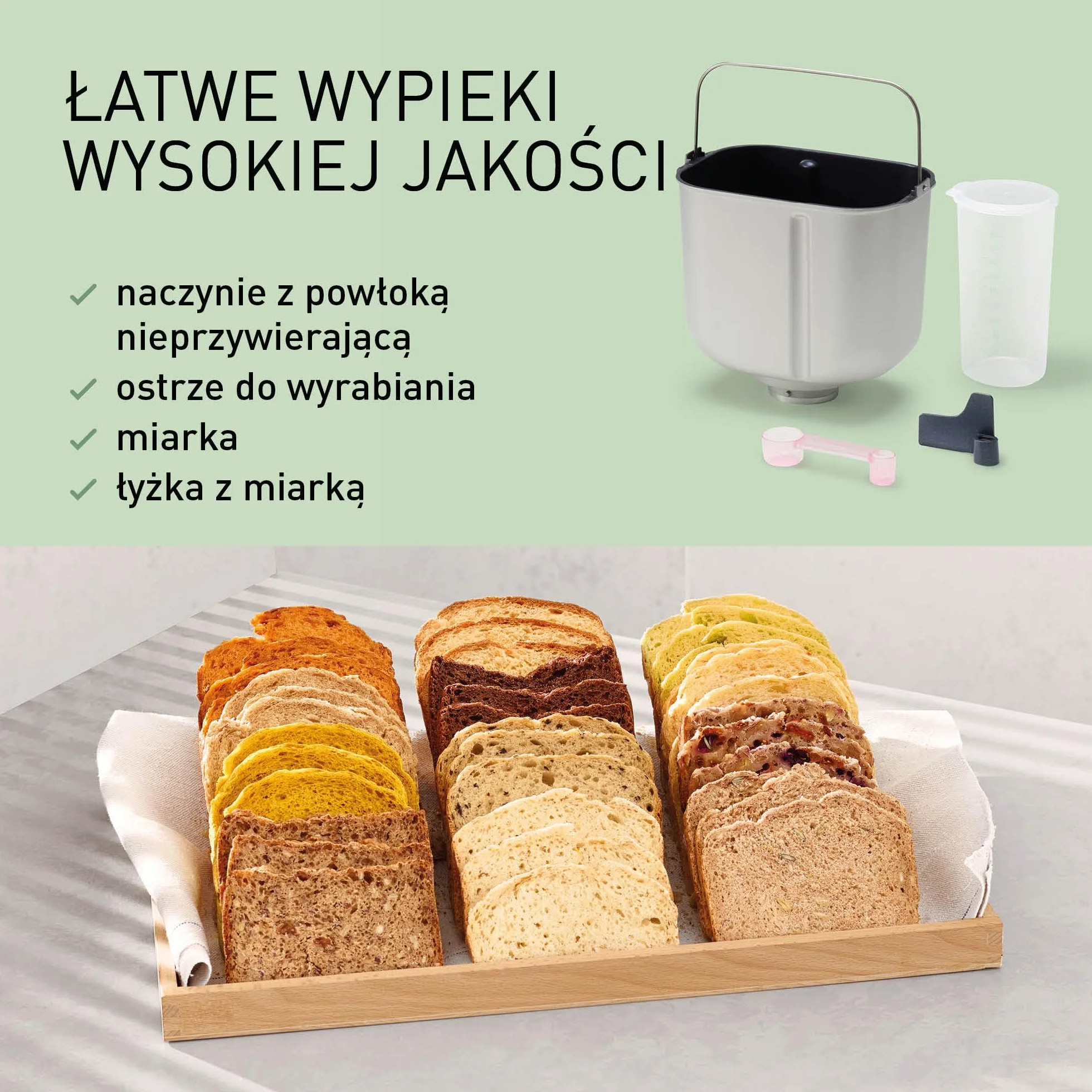 Panasonic SD-B2510WXE Wypiekacz do chleba (21 programów, podwójny czujnik temperatury, timer, 4 programy bezglutenowe), biały