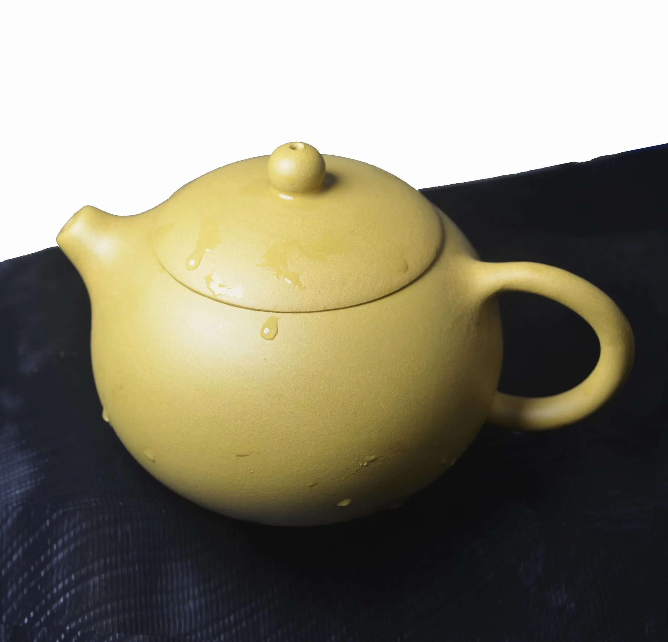 Czajnik 200 ml/6,8 uncji Chiński gliniany Yixing Xishi Naturalny Zisha Żółty Czajnik do herbaty Kungfu
