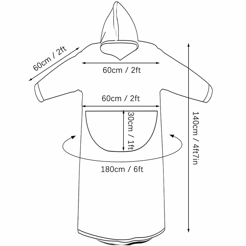 Damski koc z rękawami oversize, bluza z kapturem, sweter bożonarodzeniowy, Panda, rozmiar uniwersalny