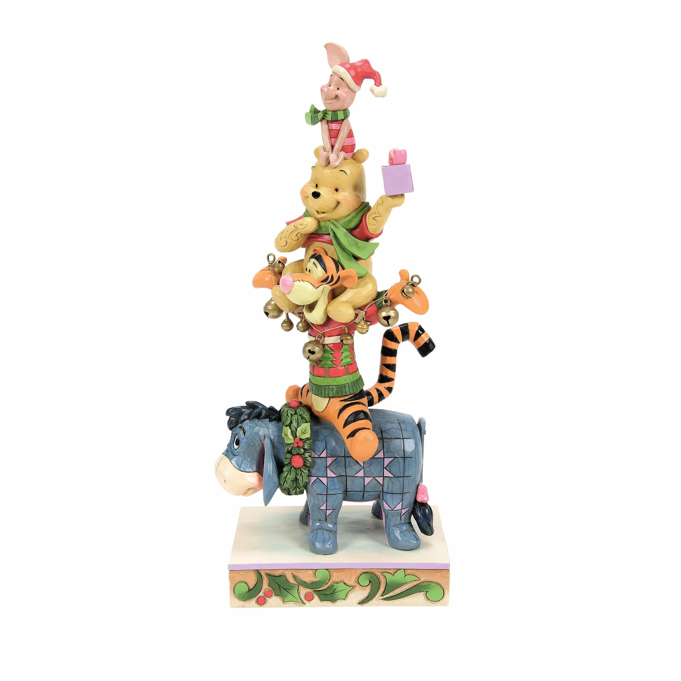 Disney Traditions Christmas Pooh Stacked figurka