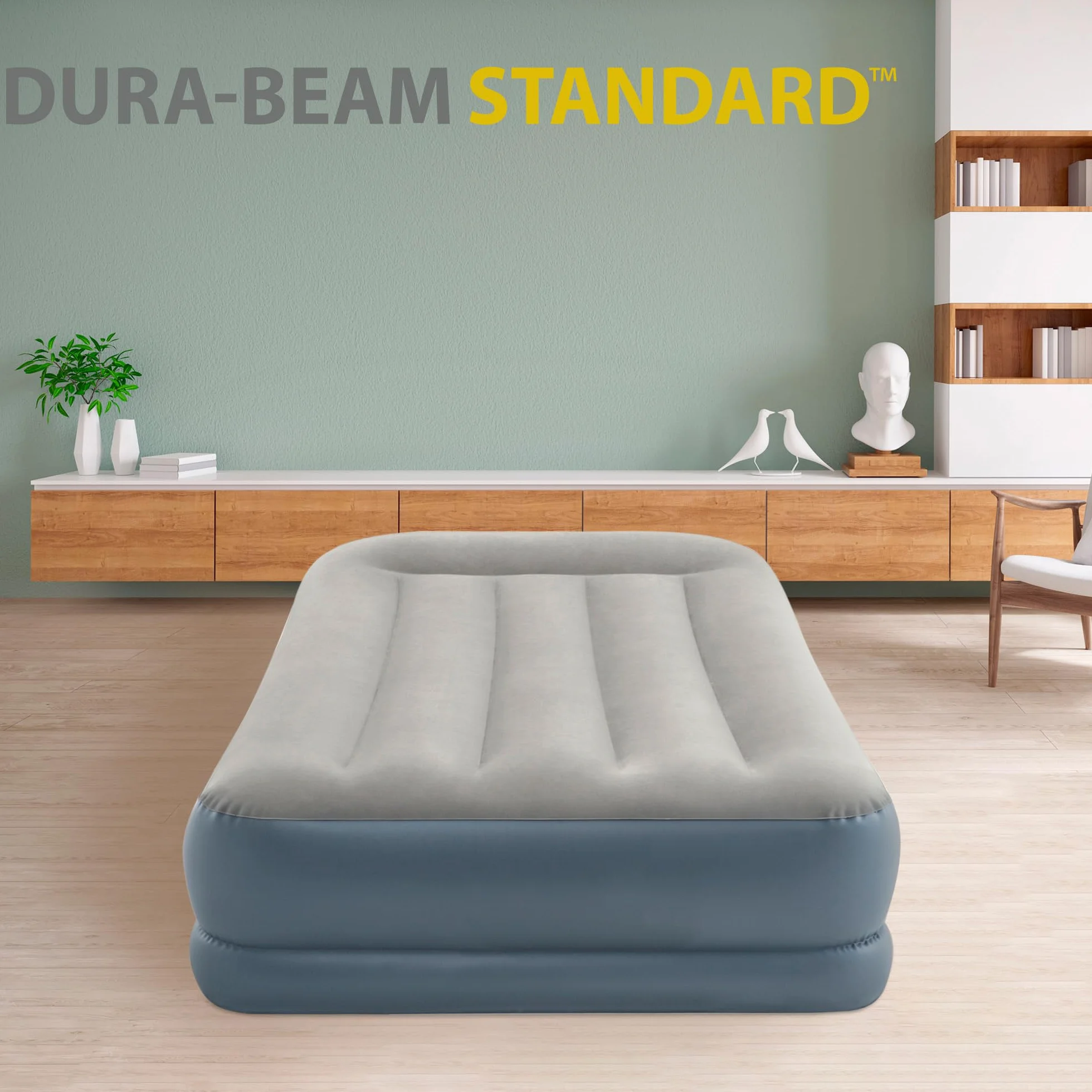Intex 64116ND - Materasso Dura-Beam Pillow Rest Mid-Rise Singolo Autogonfiante, 99x191x30 cm
