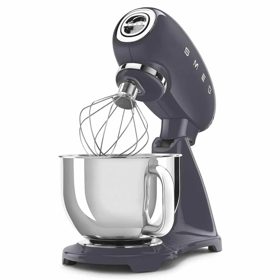 Smeg SMF03GREU Retro maszyna kuchenna, 800 W, 10 zmiennych poziomów prędkości, płynny start, szary