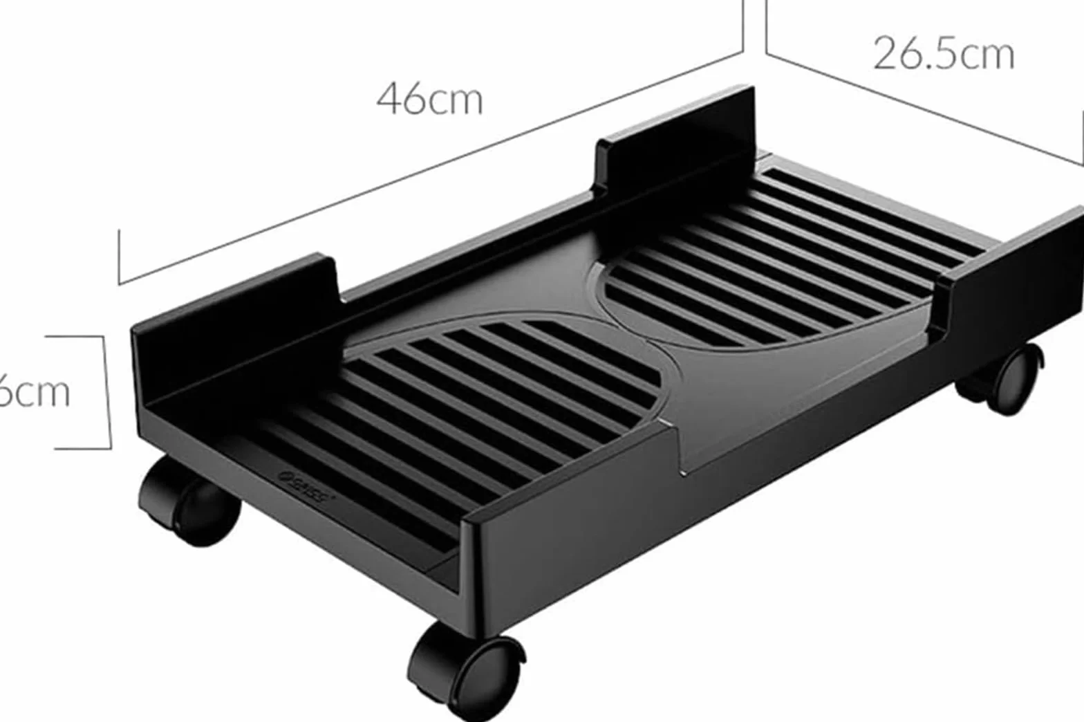 Przenośna podstawa komputera Pc， Stojak na PC Tower z 4 kółkami, uchwyt chłodzący procesor pod biurkiem do większości komputerów