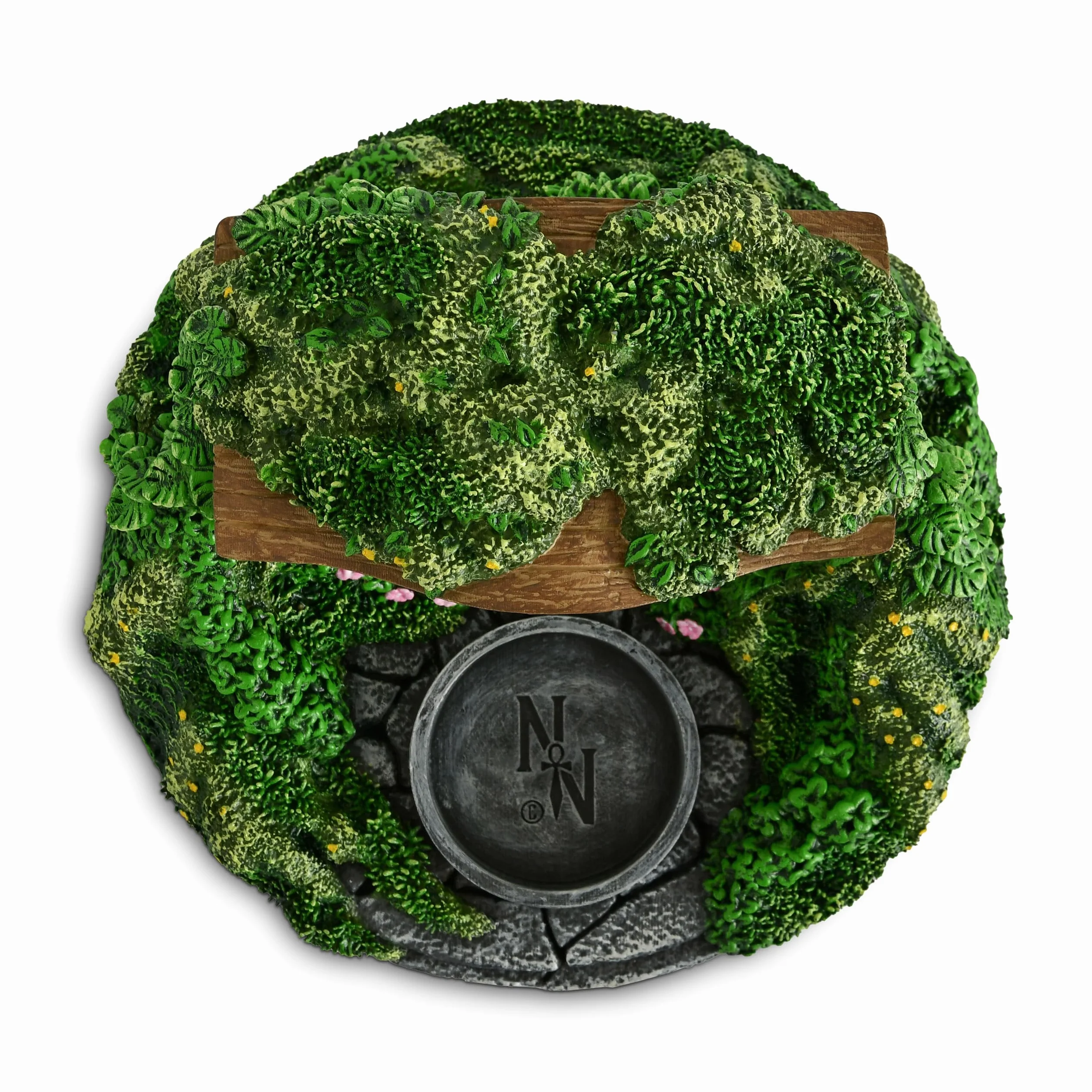 Elbenwald Władca pierścieni - świecznik na podgrzewacze Hobbit Cave Auenland Diorama 15,5 x 8,8 x 15,5 cm świece z żywicy średnica 4,5 cm
