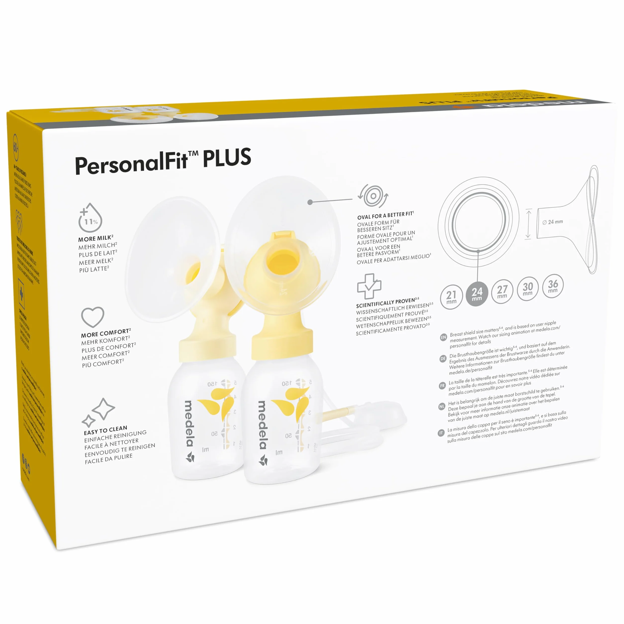Medela symphony Doppelpumpset mit PersonalFit Plus Größe M, 1 Sztuka Ustaw