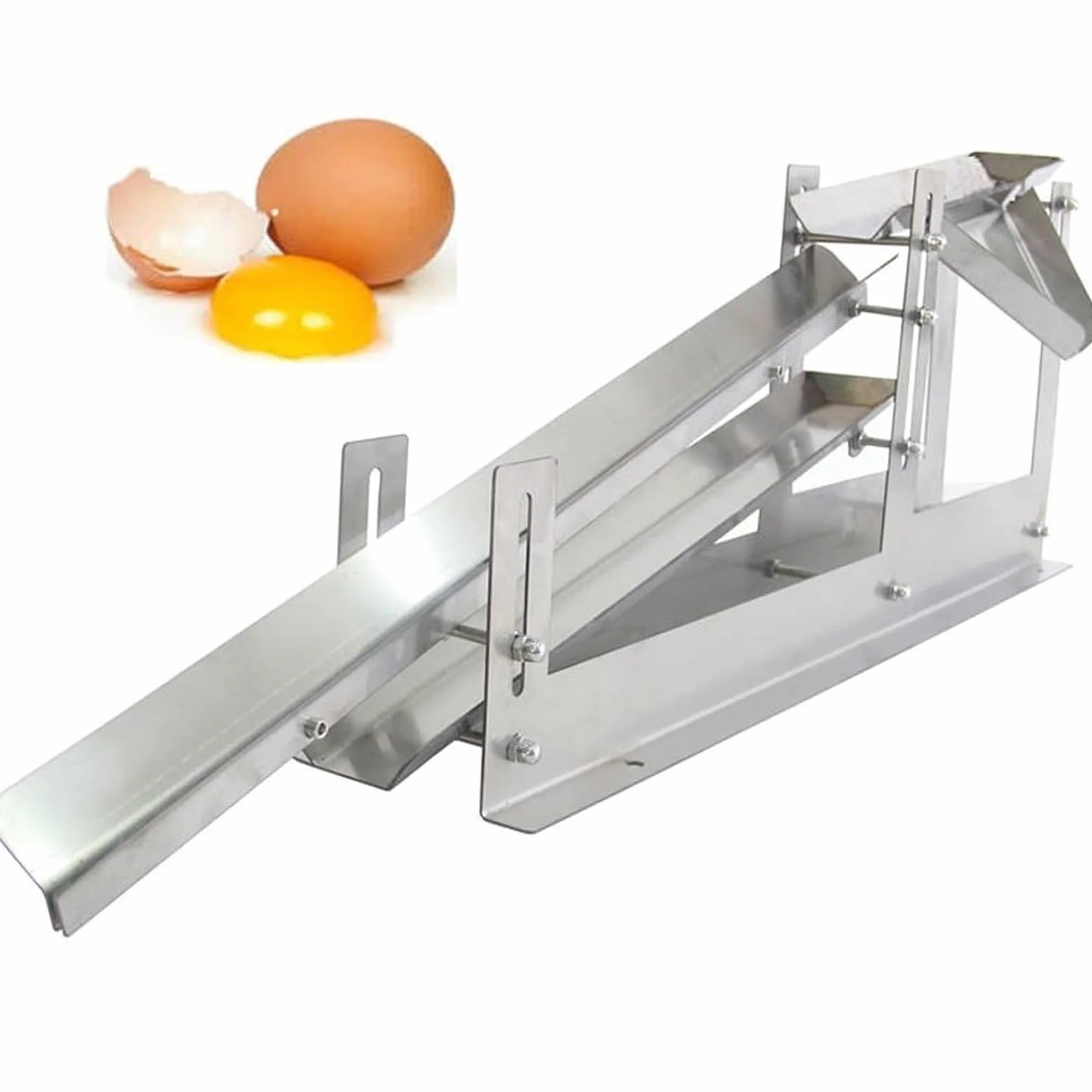 Separator białka żółtka kurczaka, maszyna do separacji ze stali nierdzewnej, grubość 2 mm, regulowana wysokość, 500-800 szt./h filtr płynu do jajek do domowej kuchni