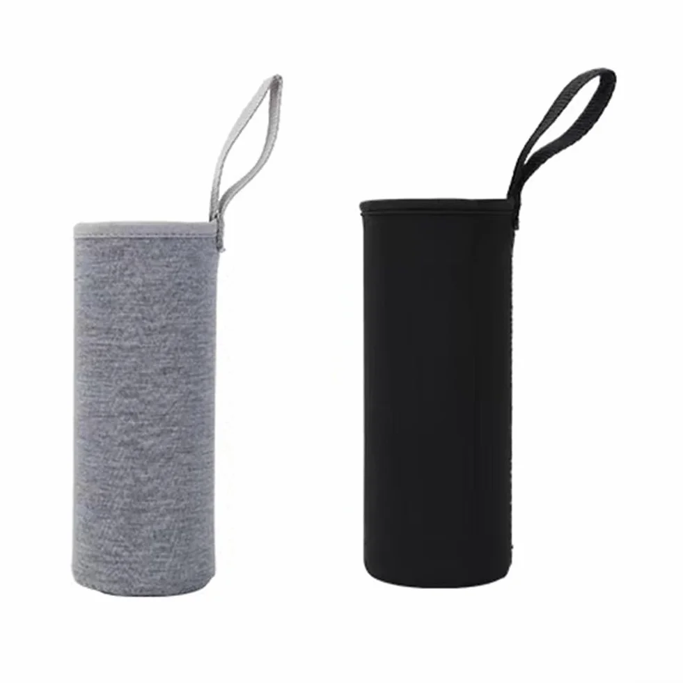 Termiczne rękawy na napoje, 2 szt. izolowanych uchwytów na butelki do napojów 550 ml (750 ml czarny)