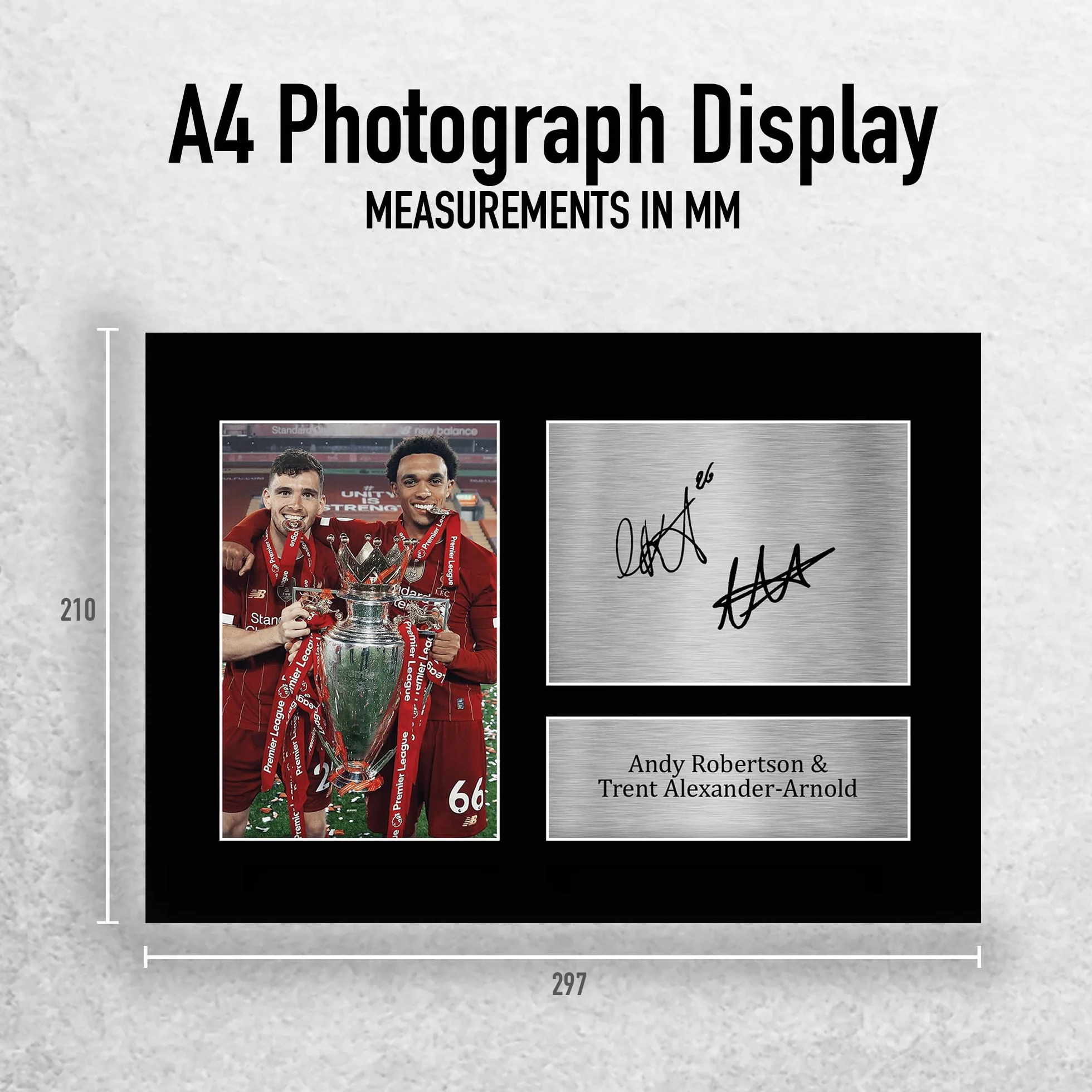 HWC Trading A4 Trent Alexander-Arnold Andy Robertson Liverpool Prezenty Drukowane Podpisane Zdjęcie Z Autografem Dla Fanów Piłki Nożnej I Kibiców