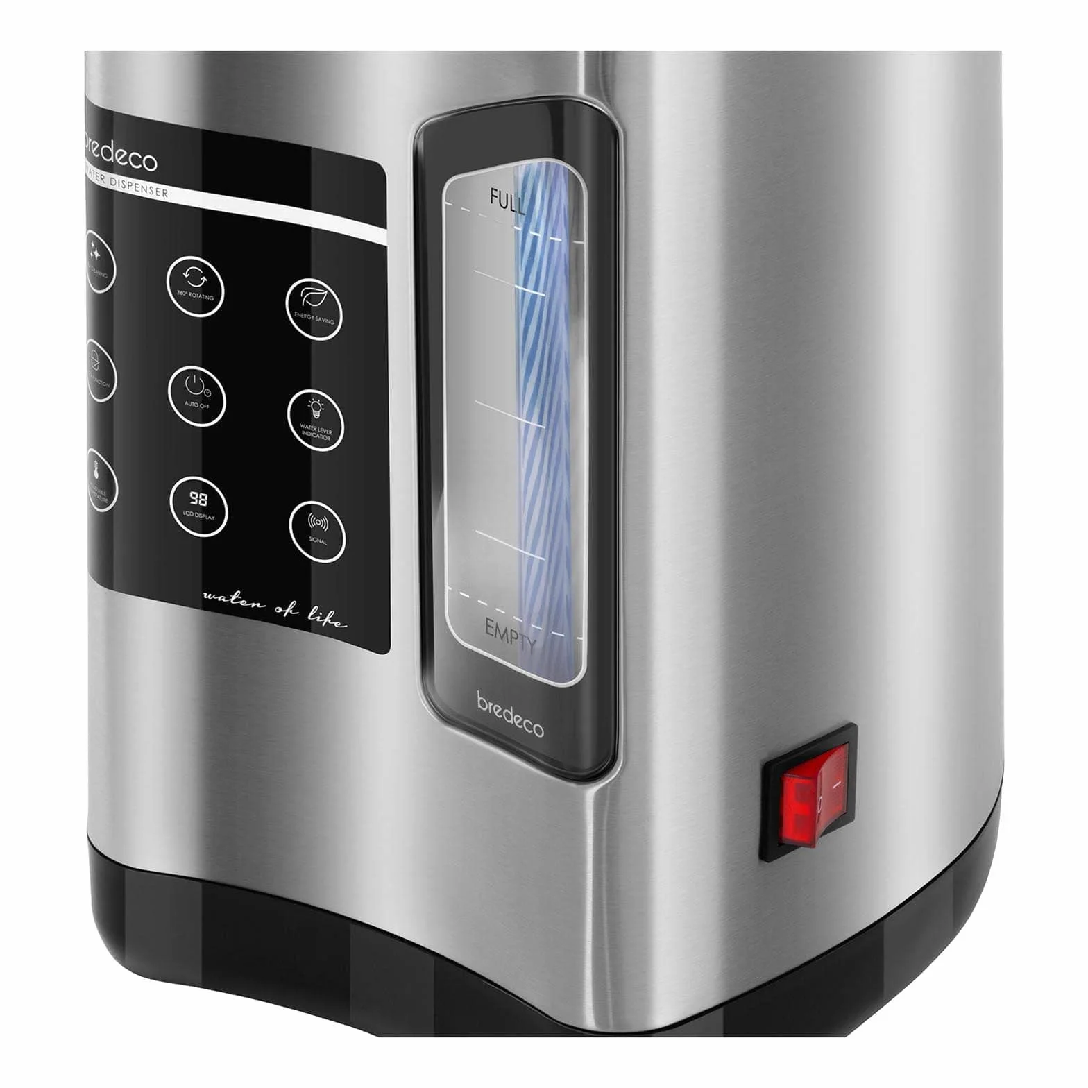 Thermopot BCTP-5-L dozownik ciepłej wody (5 l, 680 W, stal nierdzewna, temperatura: 40-100°C, ekran LCD)