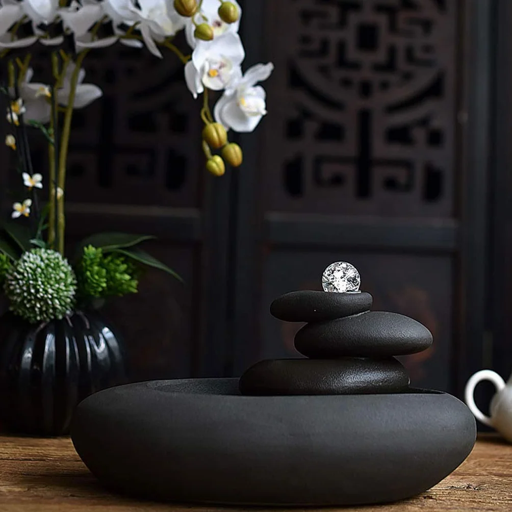 Fontanny stołowe naturalny relaks pulpit fontanna zen kultura suchy kamień góra woda fontanna dom ceramiczna dekoracja rzemiosło fontanna dekoracja
