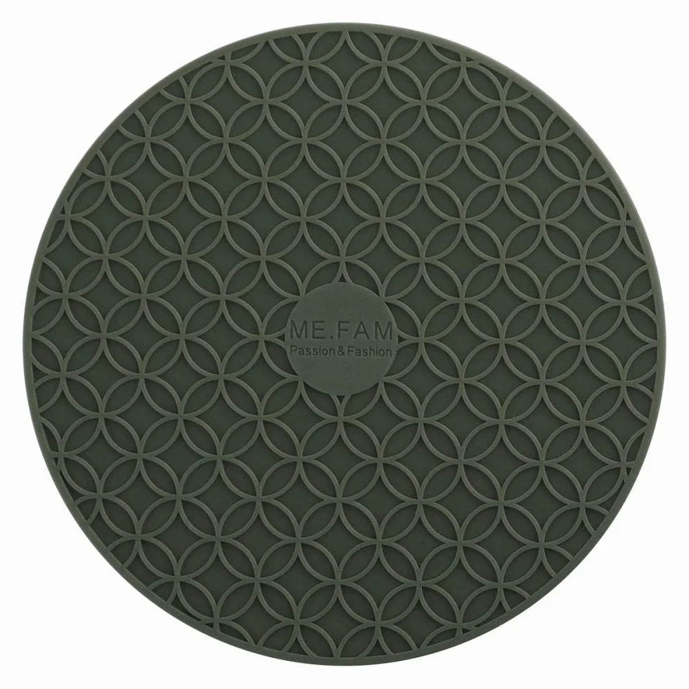podkładka żaroodporna, Podkładki silikonowe pod garnki miski na stół izolacyjne - 3 sztuki niebieskie(Placemat 3 Pieces grey)