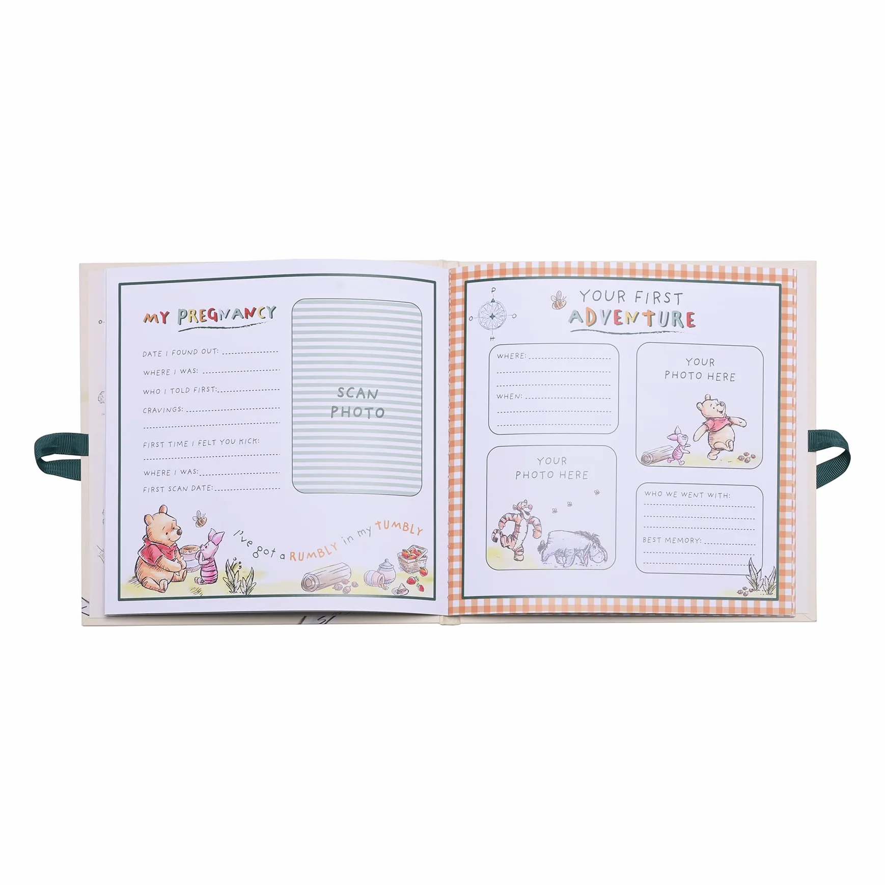 Widdop & Co Disney Kubuś Puchatek Pierwszy Rok Album fotograficzny - 21,6 x 21 x 8 cm - zielony