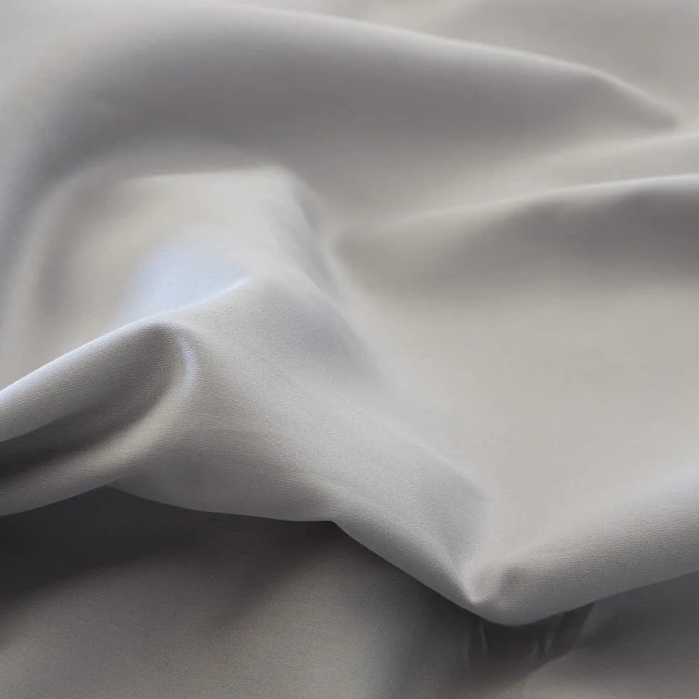 COTTON ARTean Zestaw pościeli z egipskiej satyny bawełnianej DE 300 wątków szary perłowy łóżko 105 x 190/200. 100% bawełna egipska szary.