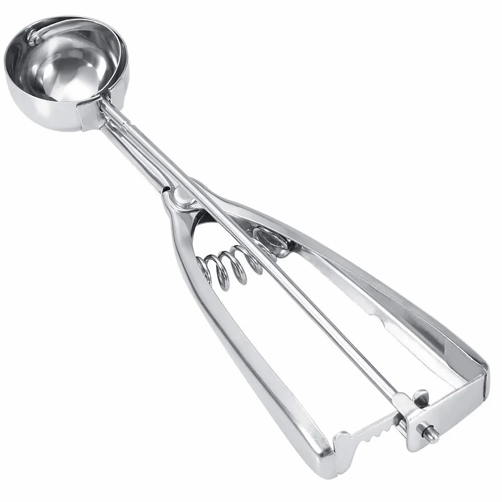 Praktyczna łyżka do lodów ze stali nierdzewnej Gadżety kuchenne do lodów Scoop Trigger (6CM)