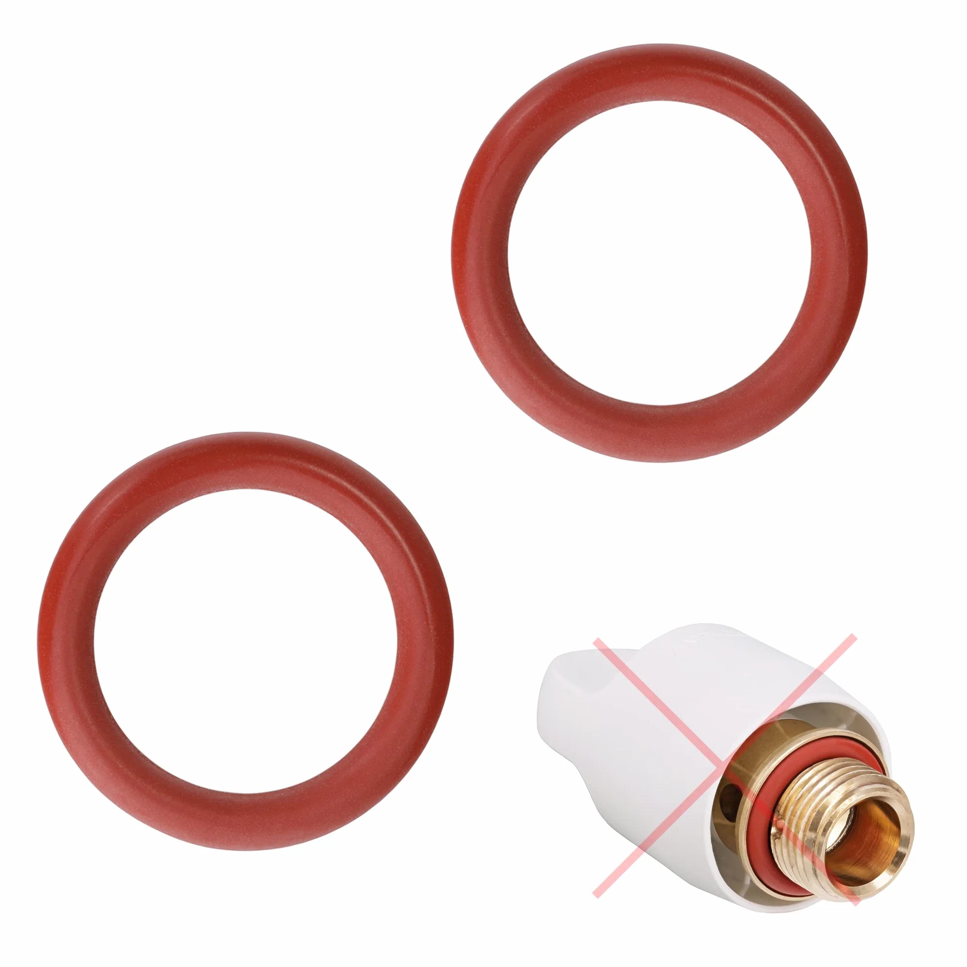 2 x uszczelka o-ring do stacji parowej, żelazko do zamknięcia zbiornika (D38), średnica 21 mm, kompatybilne z Miele Bosch Braun Rowenta Leifheit Tefal i innymi