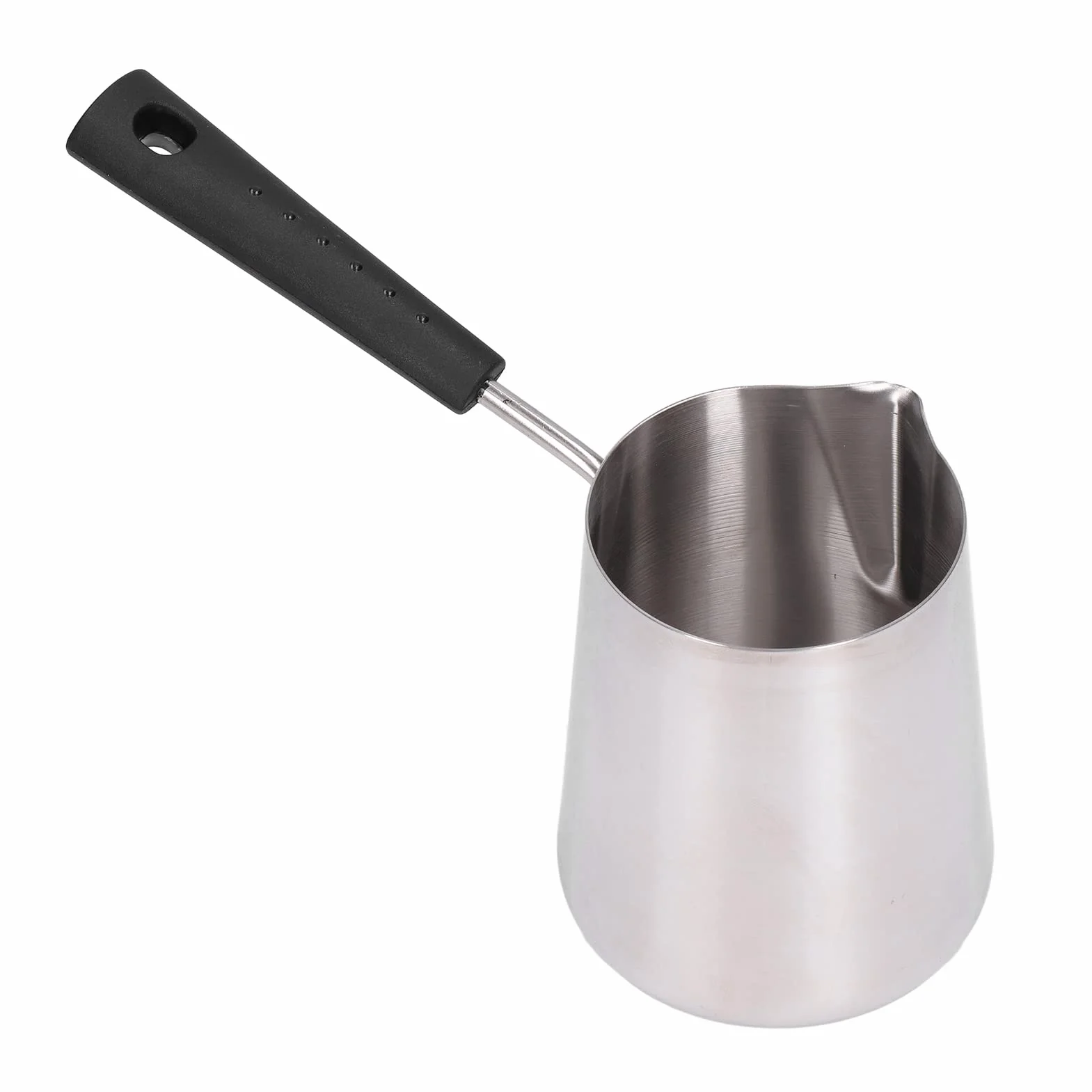 Turecki dzbanek do kawy Turecki dzbanek do kawy ze stali nierdzewnej Błyszcząca powierzchnia 600 ml do domowego biura Camping