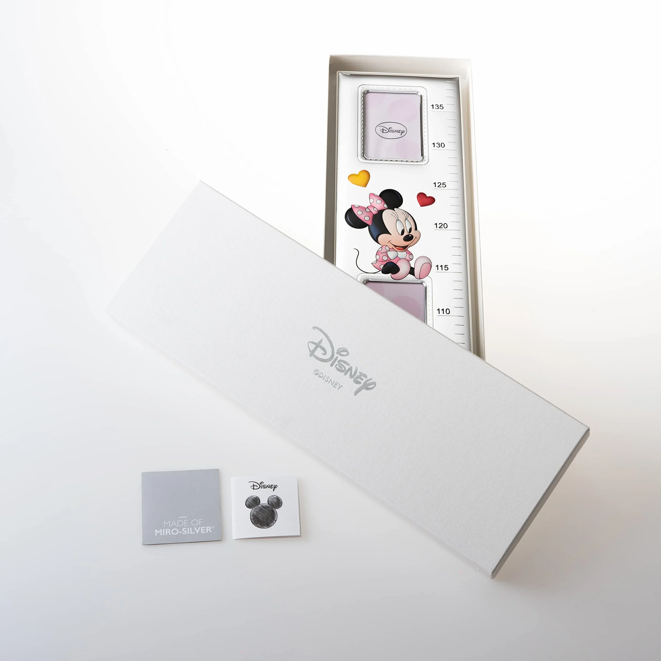 Disney Minnie - taśma miernicza dla dzieci do dekoracji ściany w sypialni z ramką na zdjęcia w kolorze srebrnym
