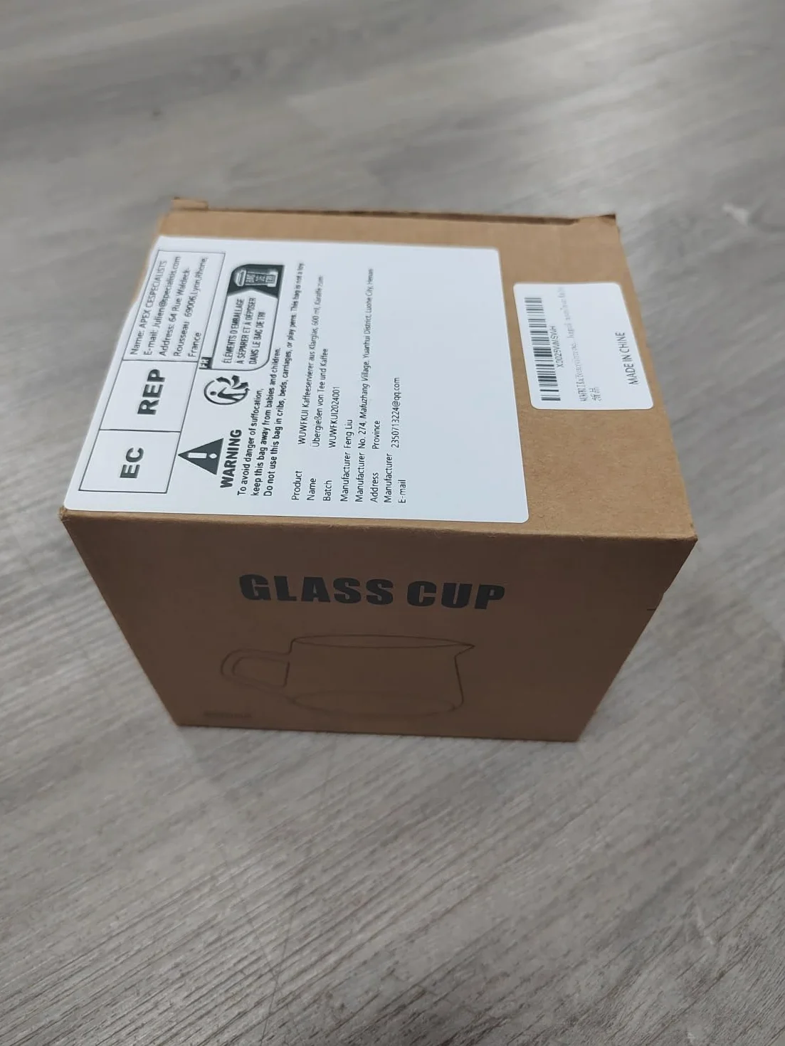 Serwer do kawy z przezroczystego szkła, 600 ml, karafka do nalewania herbaty i kawy