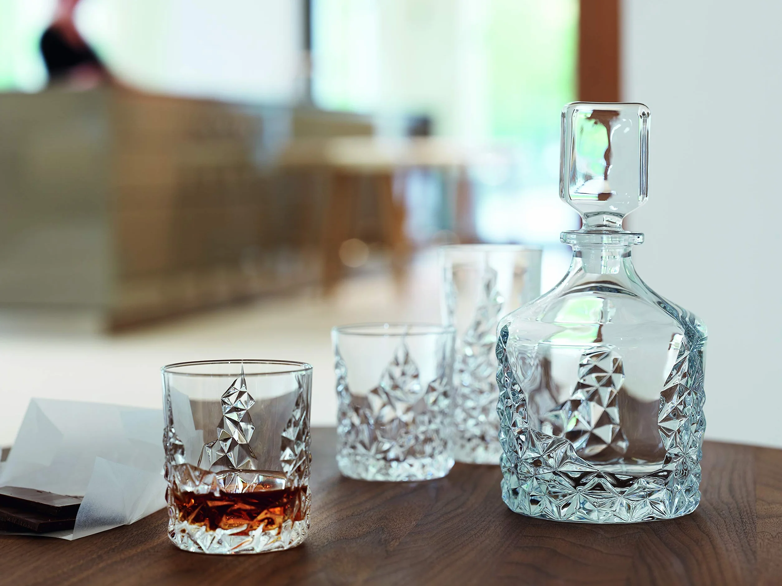 Spiegelau & Nachtmann Zestaw 4 szklanek do whisky, zestaw do whisky, kryształ, przezroczysty.