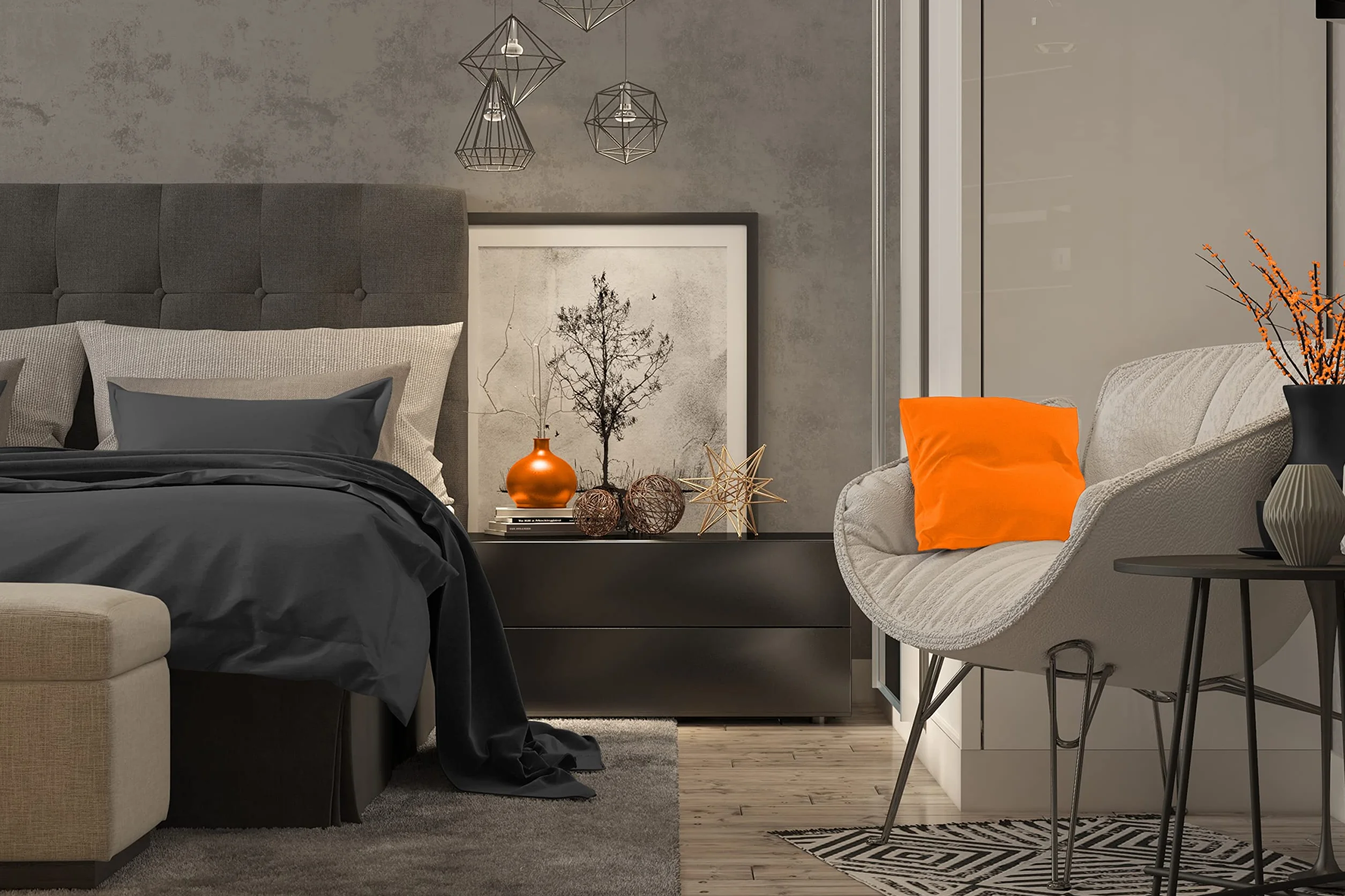 Prześcieradło bawełniane 180x275 cm granatowe – 100% bawełna, 6 kolorów, 3 rozmiary