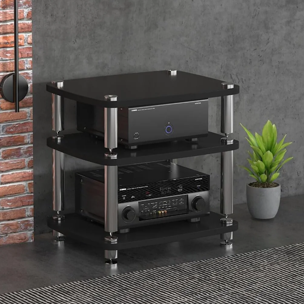 Przenośny Audio HiFi 1/2/3/4 Warstwy Stojak na gramofon gramofon stojak na gramofon z amortyzującymi nóżkami stojak na wzmacniacz mocy mobilny do urządzeń itp