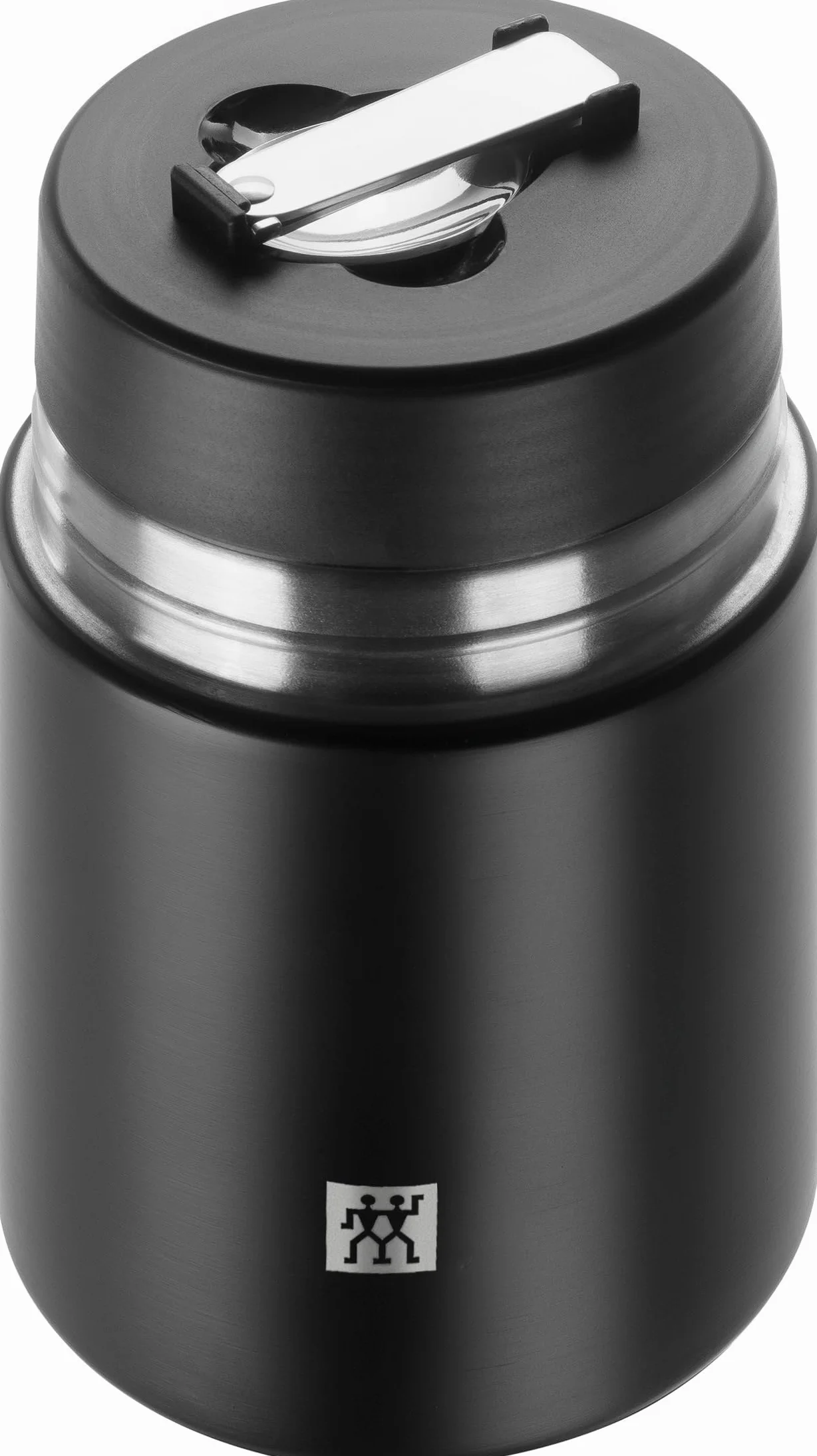 Zwilling Thermo Speisebehälter, Integrierte Schüssel, Doppelwandisolierung, Inklusive Löffel, 700 ml, Höhe: 17 cm, Schwarz