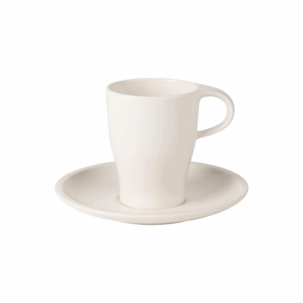 Villeroy und Boch Coffee Passion zestaw do kawy, porcelana premium, biały