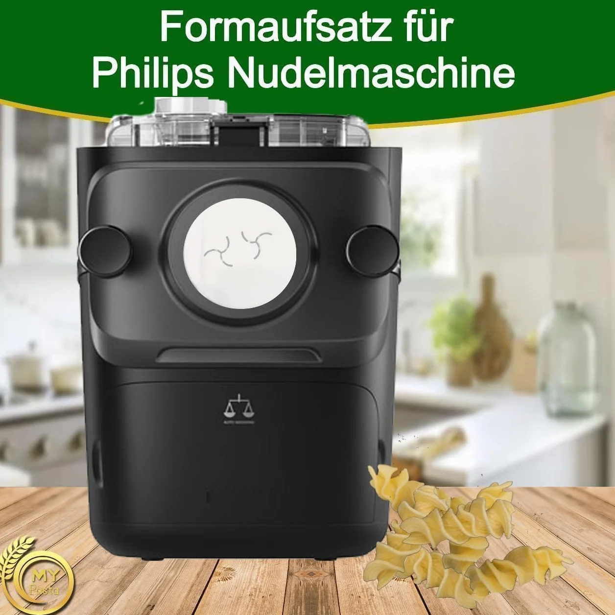 Pasta Fusilli Rigati XL matryce tarczowe | Advance Pasta Disc Die do maszyny, kompatybilna z Philips Series 7000 | Philips