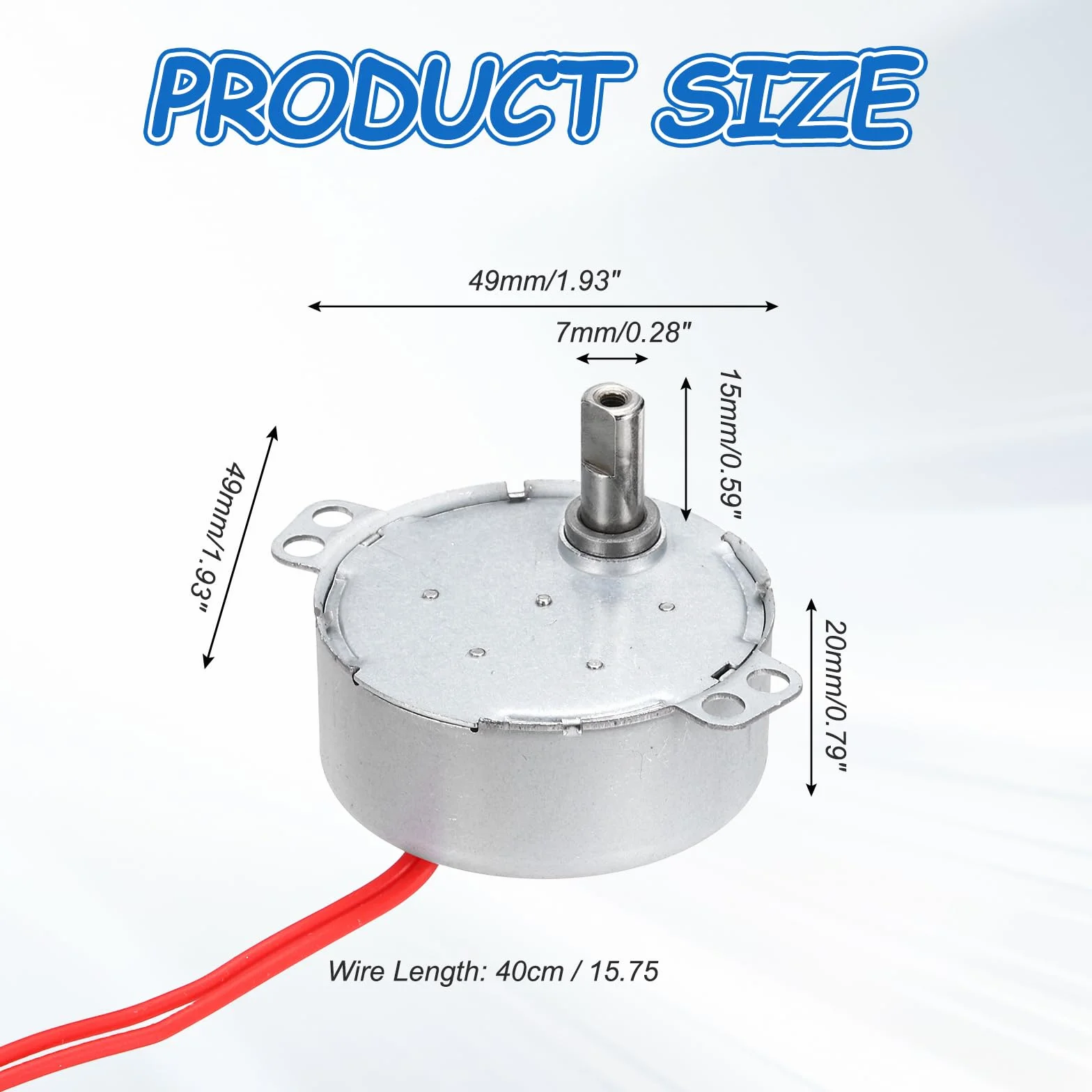 QUARKZMAN Silnik synchroniczny AC12 V 50/60 Hz 5-6 RPM CW/CCW 4 W fala równoległa, niska prędkość, powoli obrotowy silnik do wentylatorów elektrycznych, grzejników, projektów artystycznych