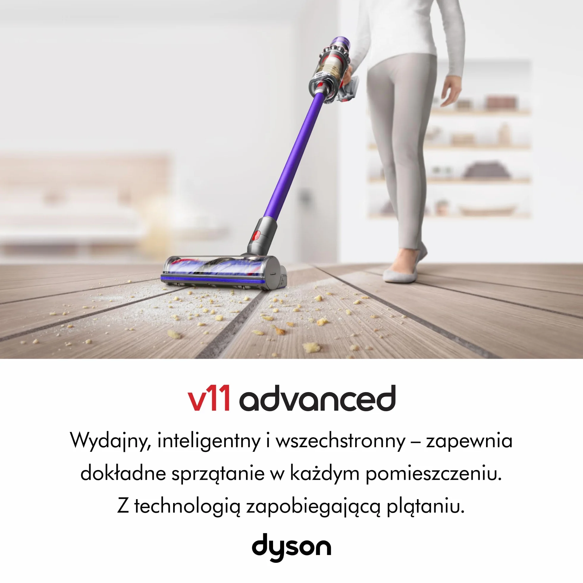 Bezprzewodowy odkurzacz pionowy Dyson V11™ Advanced (Nikiel/Fiolet)