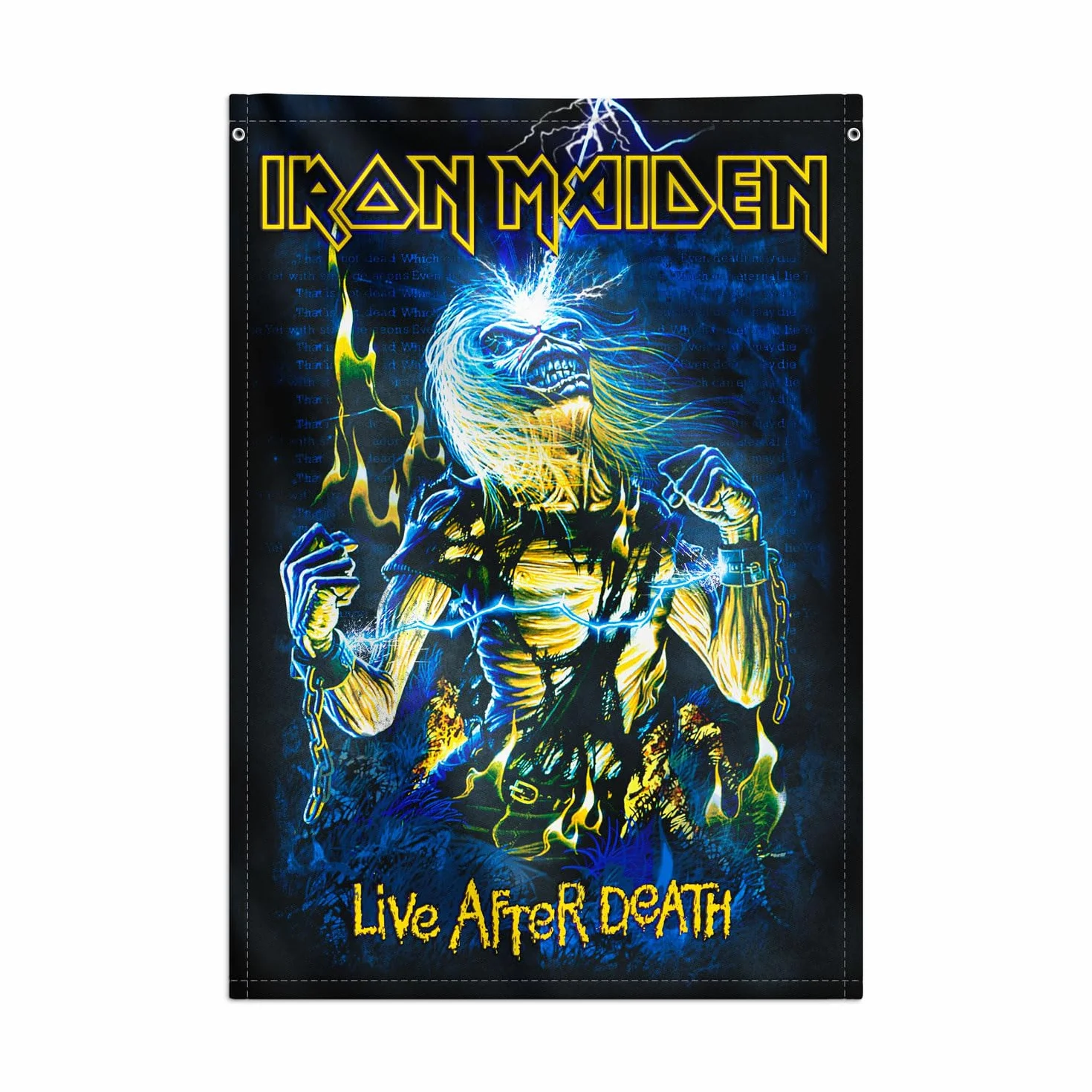 Grupo Erik Iron Maiden Decorative Flag | 27.5 x 39.3 inches - 70 x 100 cm | Wall Tapestry - Wallscroll - Hanging scroll - Poster - Kakemono | Wall Decor