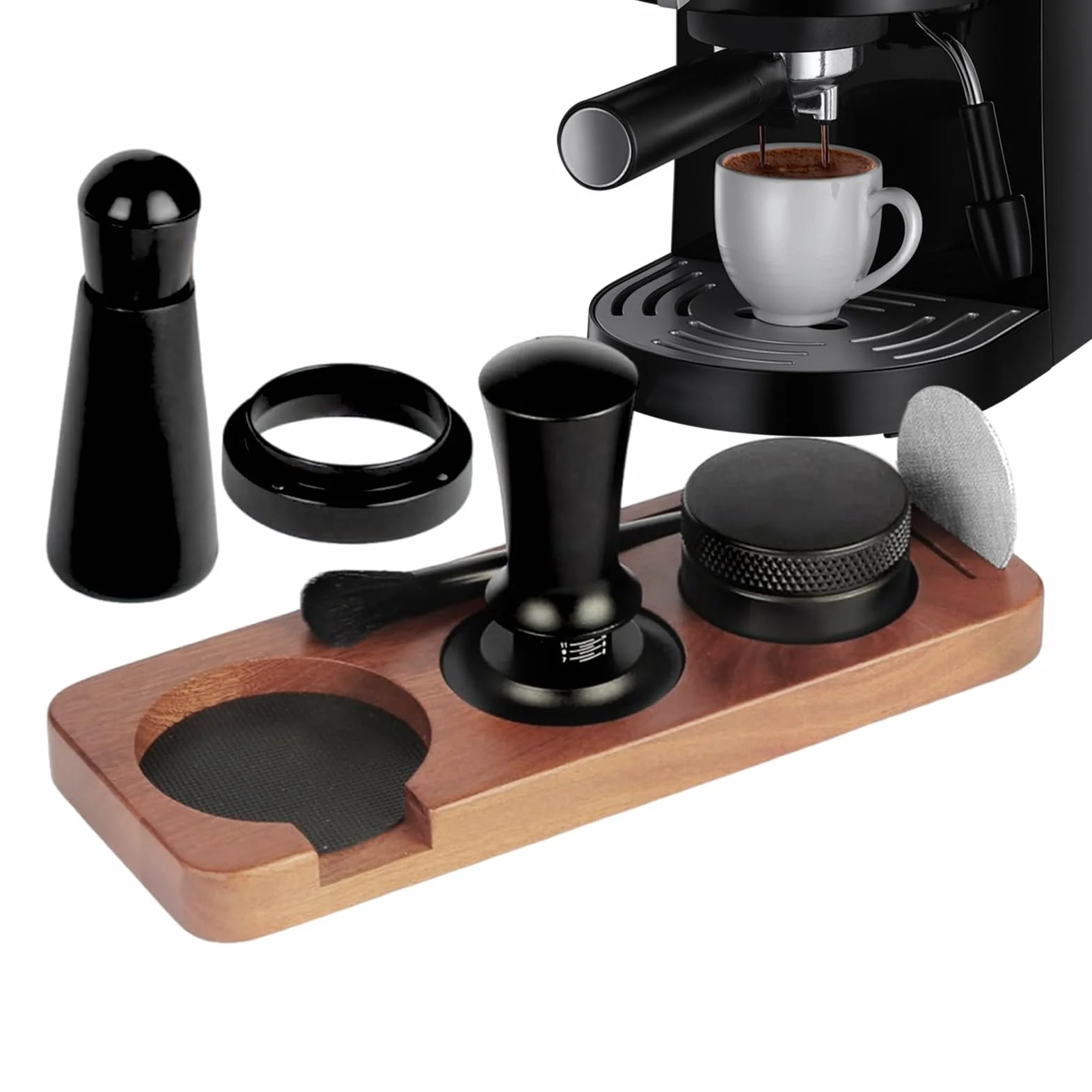 Ubijak do kawy 58mm Akcesoria do ubijania kawy | Ubijak do espresso dla początkujących Do użytku na blacie, do zastosowań komercyjnych, w podróży, do domu, w kawiarni, w