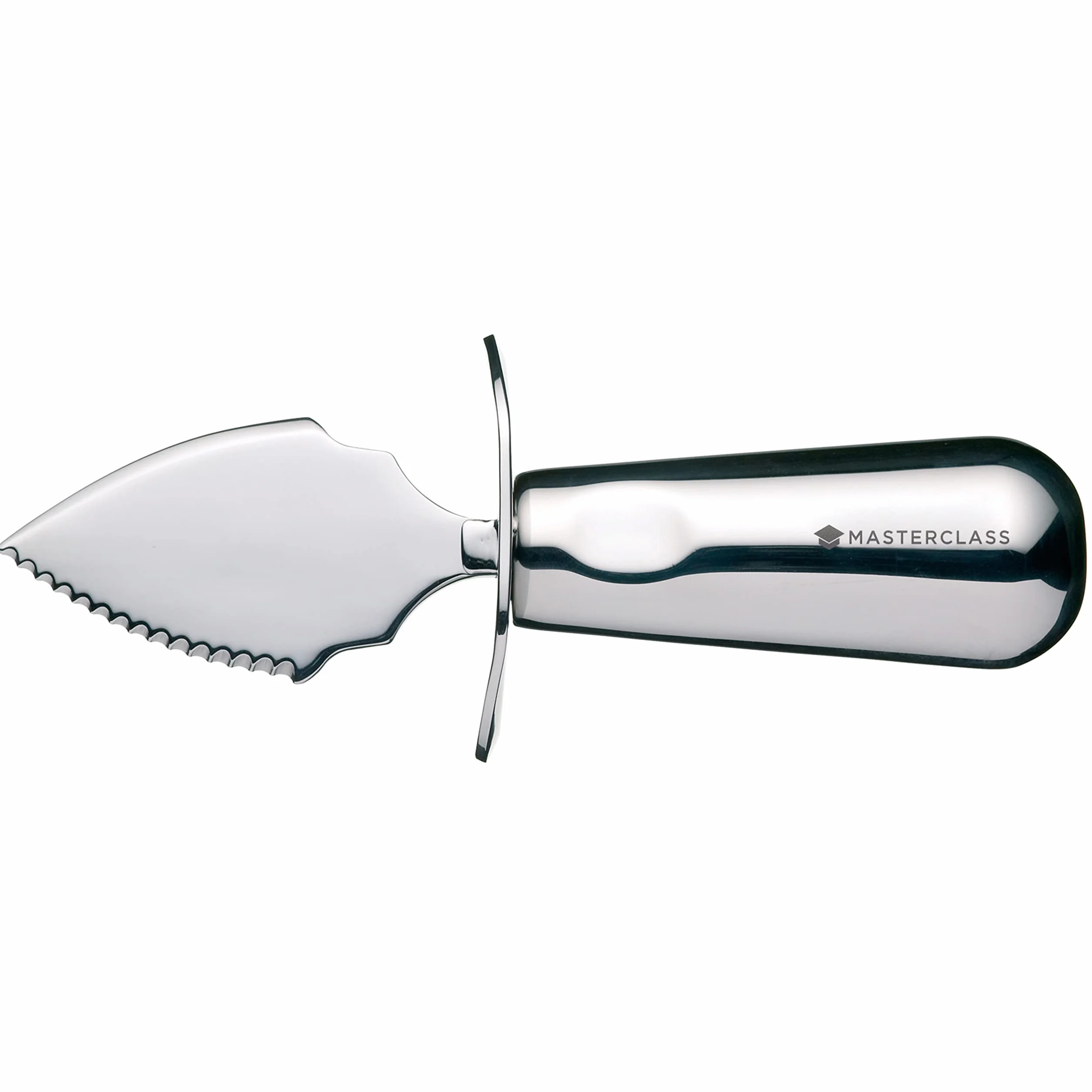 MasterClass Deluxe Oyster Knife, stal nierdzewna, gładkie i fazowane krawędzie, srebrny, 18 cm
