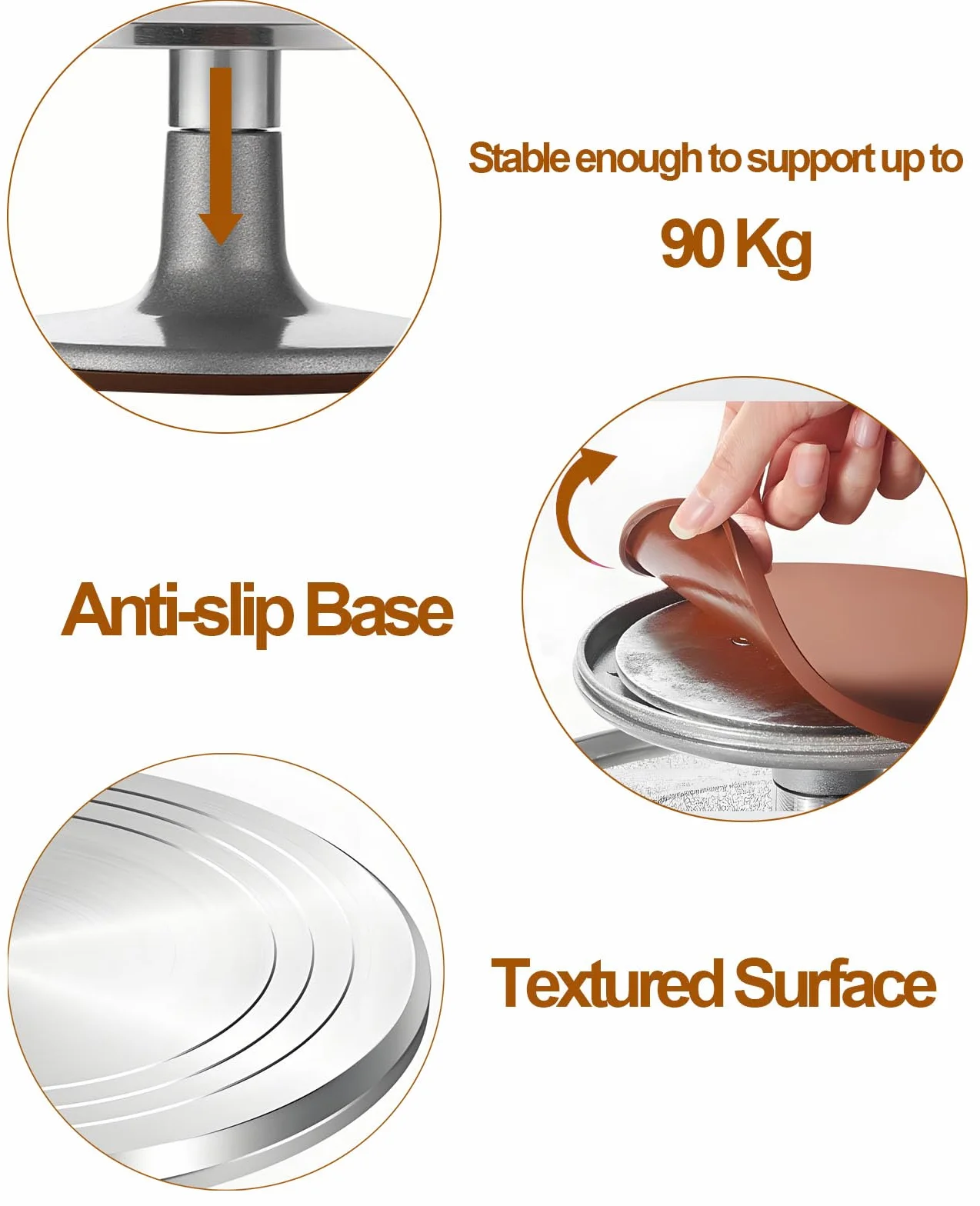 Yizish Gramofon do ciasta, ze stopu aluminium, torby i dysze, zestaw obrotowych stojaków na ciasto ze szpatułkami ze stali nierdzewnej i skrobaczkami do pieczenia, ciast i babeczek (39 szt.)