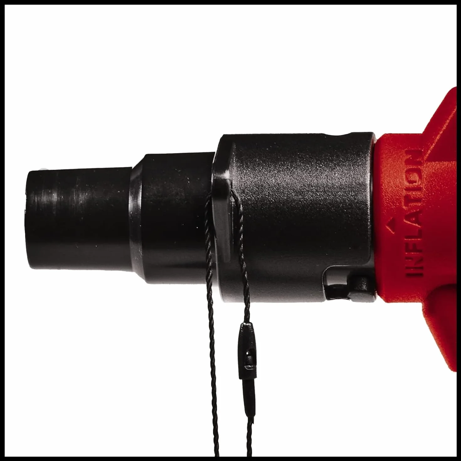 Einhell CE-AP 18 Li-Solo Power X-Change akumulatorowa pompa powietrza (Li-ion, 18V, przepływ powietrza 670 l/min, ciśnienie pracy 0,05 bar, dostawa bez akumulatora i ładowarki), czerwony/czarny | Ciśnienie robocze 0,05 bara, bez baterii CE-AP 150 Li-Solo
