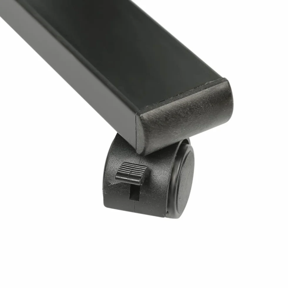 HUOLE Stolik na laptopa z regulacją wysokości z 4 kółkami obrotowymi, biurko na laptopa z automatyczną dźwignią do sypialni, biura, 60 x 34,5 x 58-90 cm (brązowy)