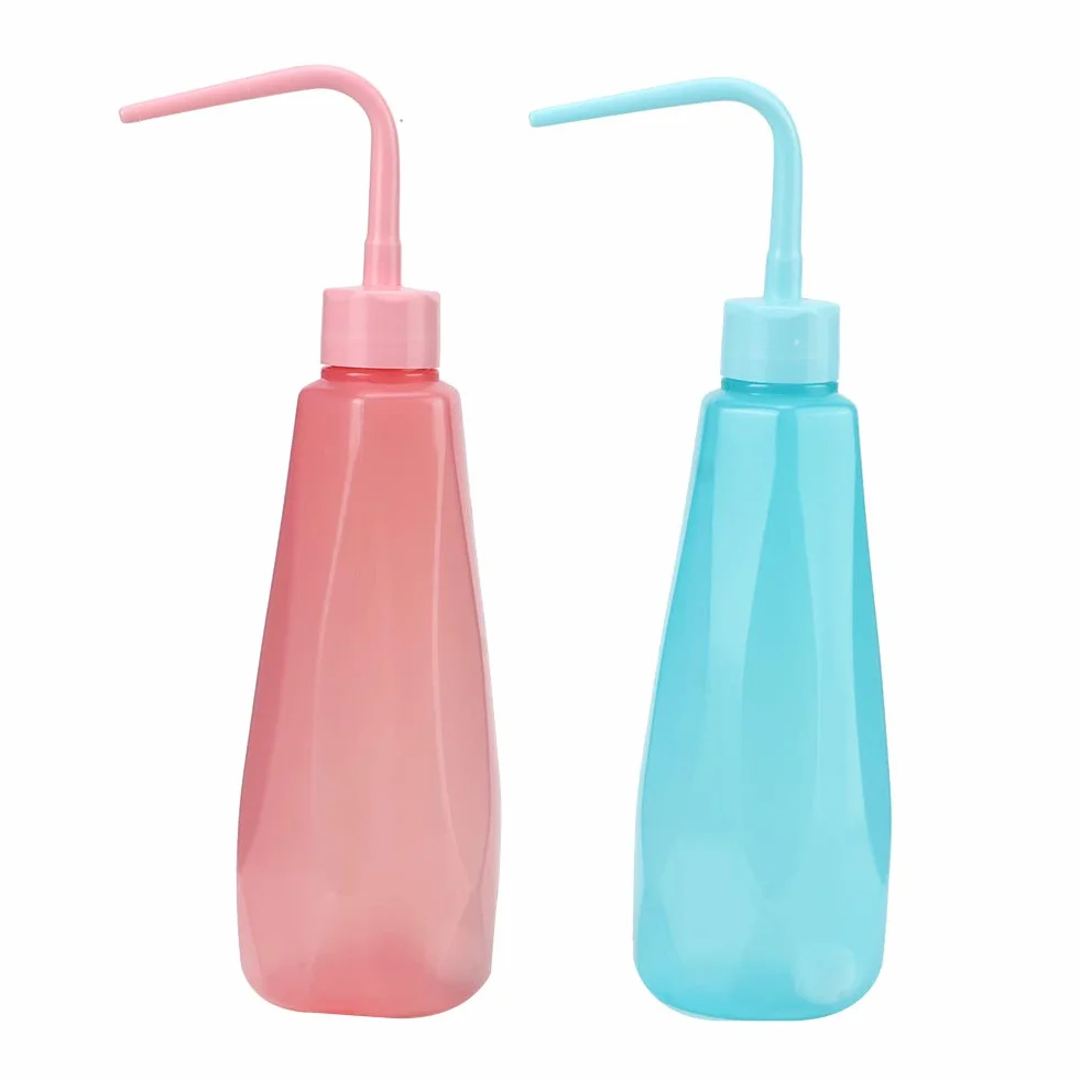 2Pcs Succulent Watering Bottles | 480ML Squeeze Bottle with 360° Nozzle & Silicone Hose | Plant Watering Can for Flowers/Plants/Potted Plants | Sturdy PE Material, Easy Control